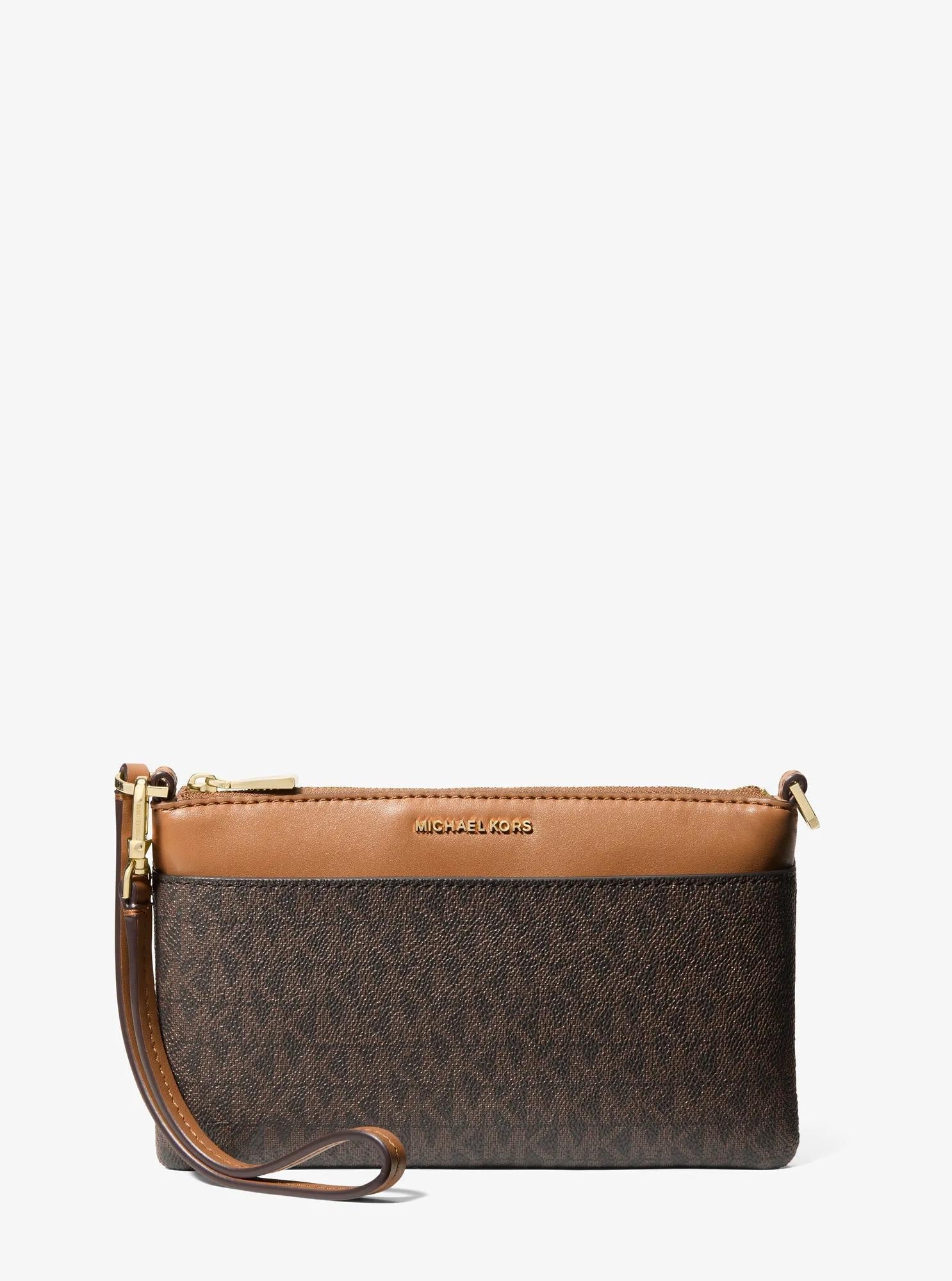 Michael Kors Jet Set Medium Signature Signature Logo Wristlet