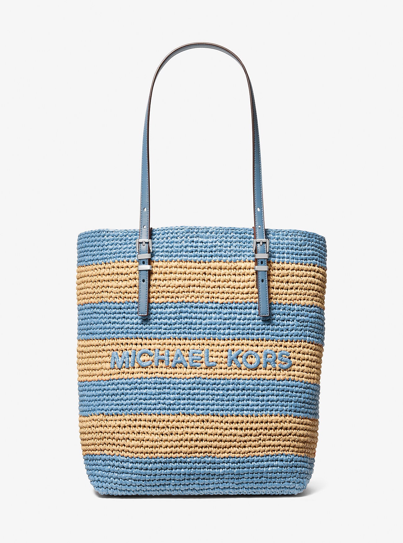 Michael Kors Quinn Large Hand-Crocheted Tote Bag Work Shoulder Bag