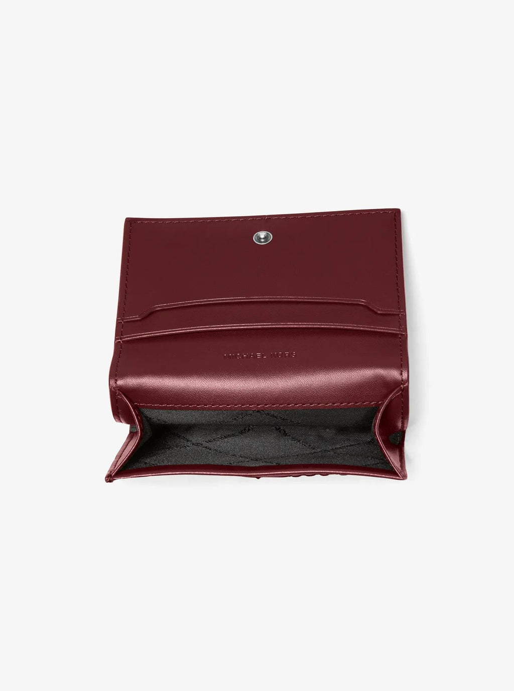 Michael Kors Hudson Signature Logo Embossed Burnished Leather Wallet