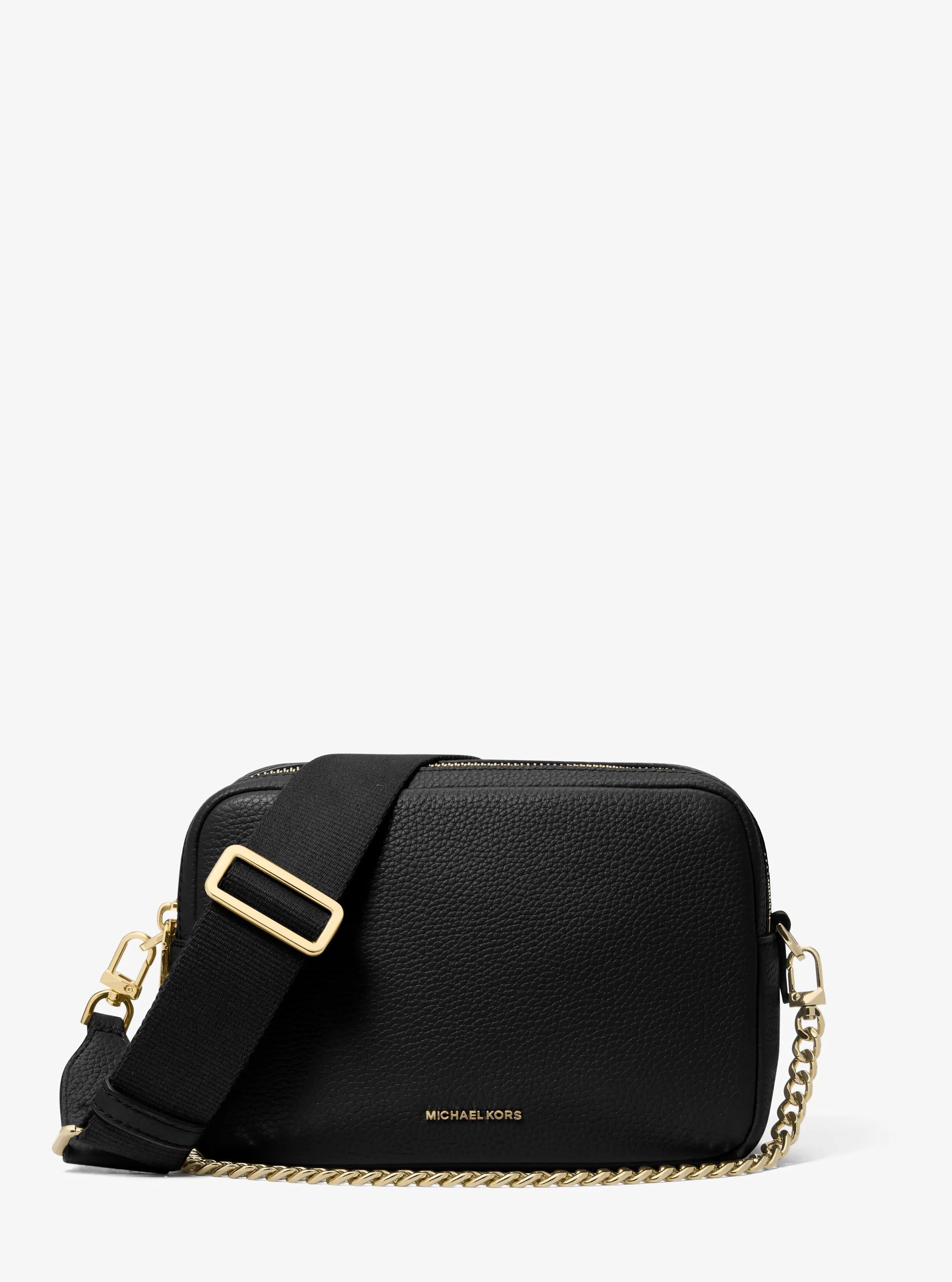 Michael Kors Bryant Medium Pebbled Leather Camera Crossbody Bag Bag