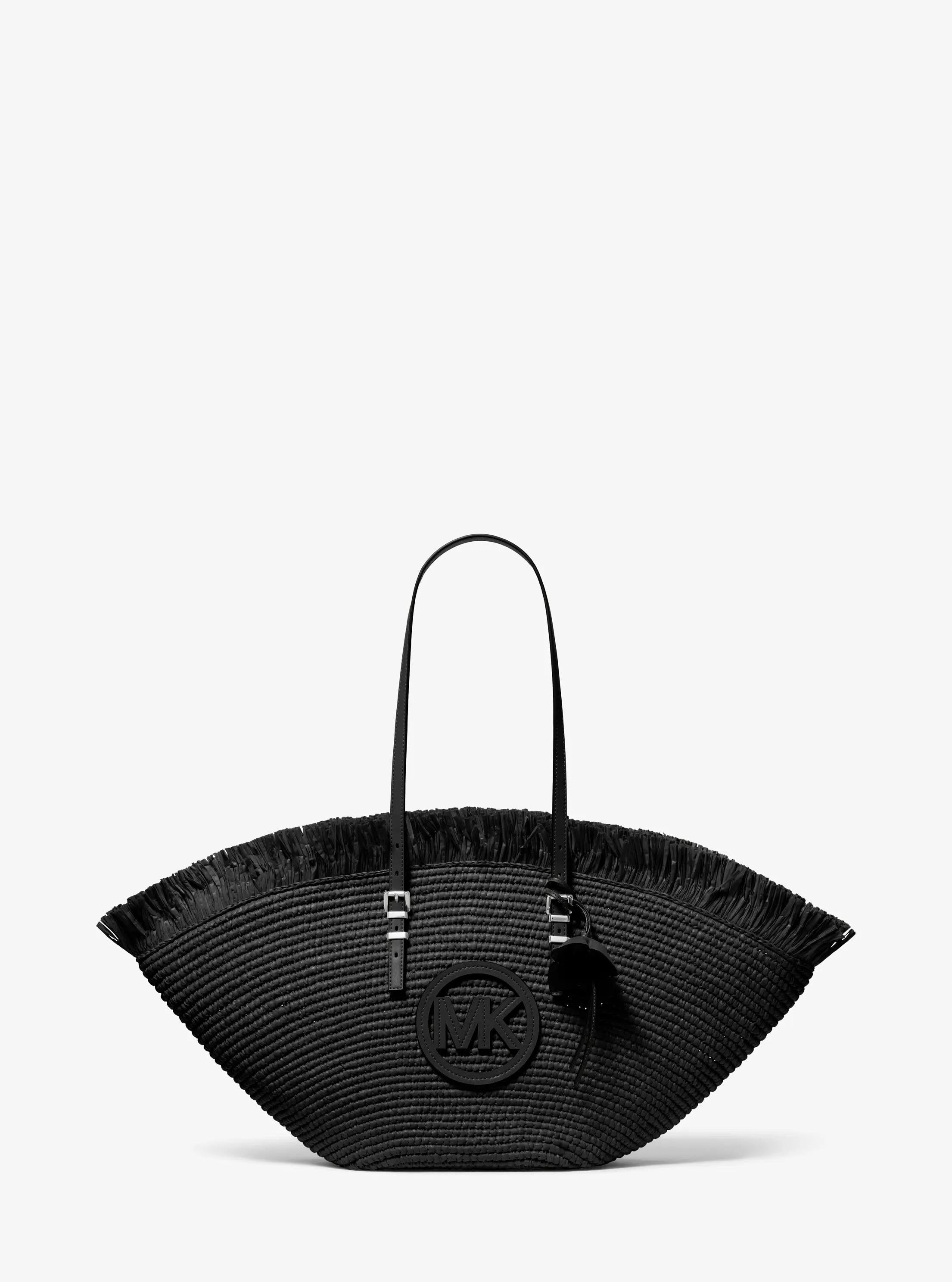 Michael Kors Isa Large Hand-Crocheted Fan Tote Bag Work Shoulder Bag