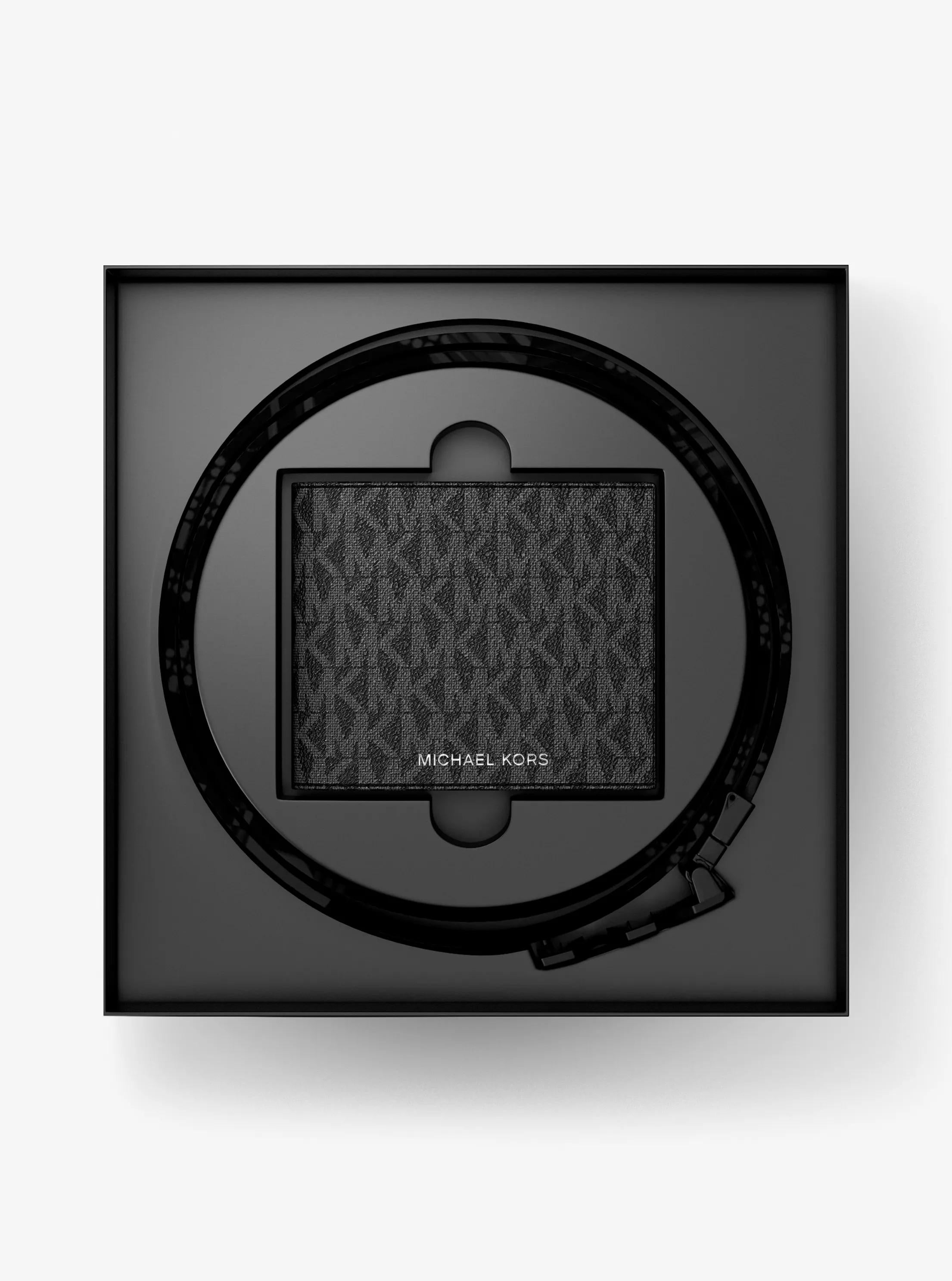 Michael Kors Signature Signature Logo Wallet and Belt Gift Set