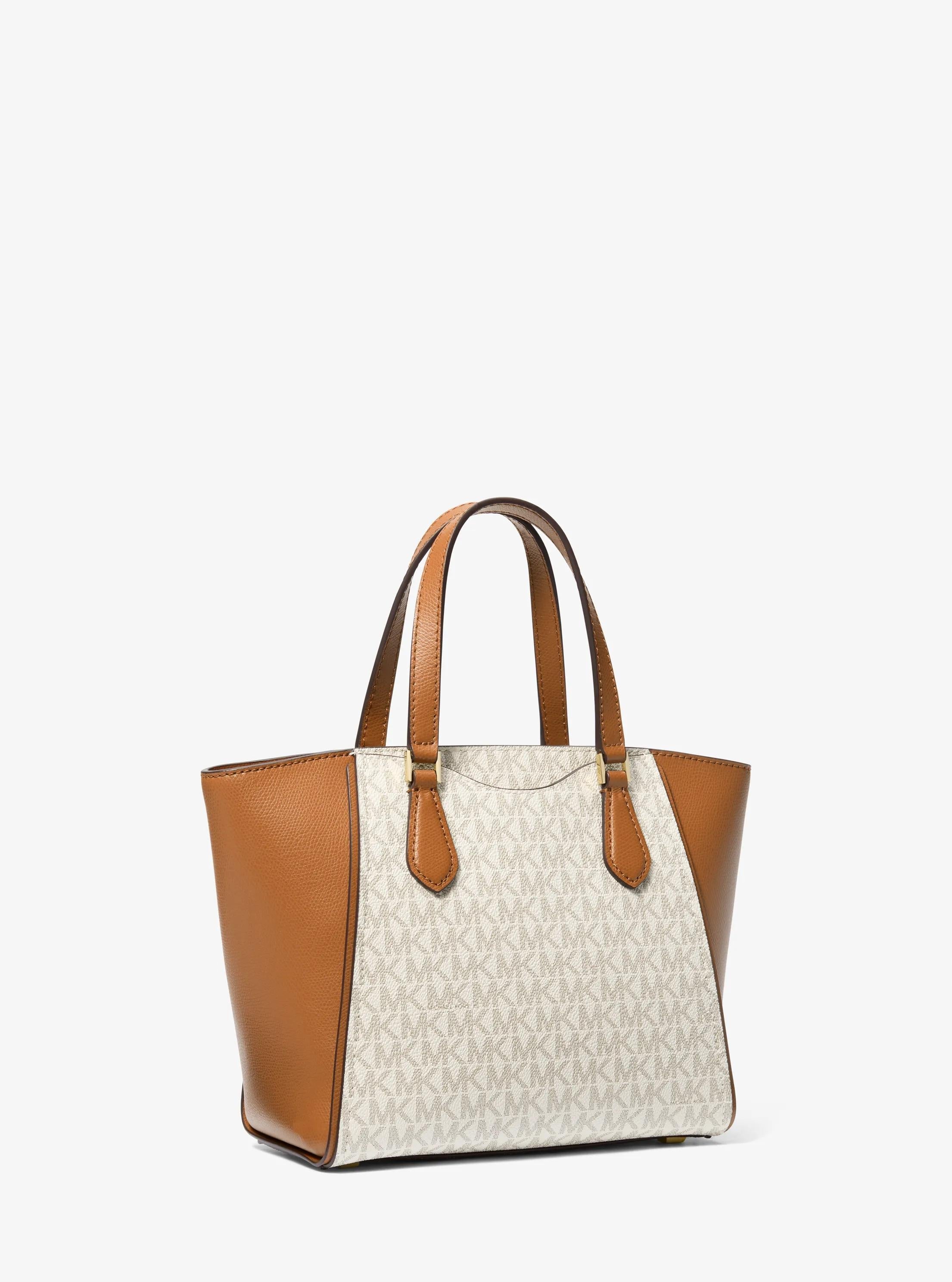 Michael Kors Taryn Small Signature Signature Logo and Leather Convertible Crossbody Bag Bag