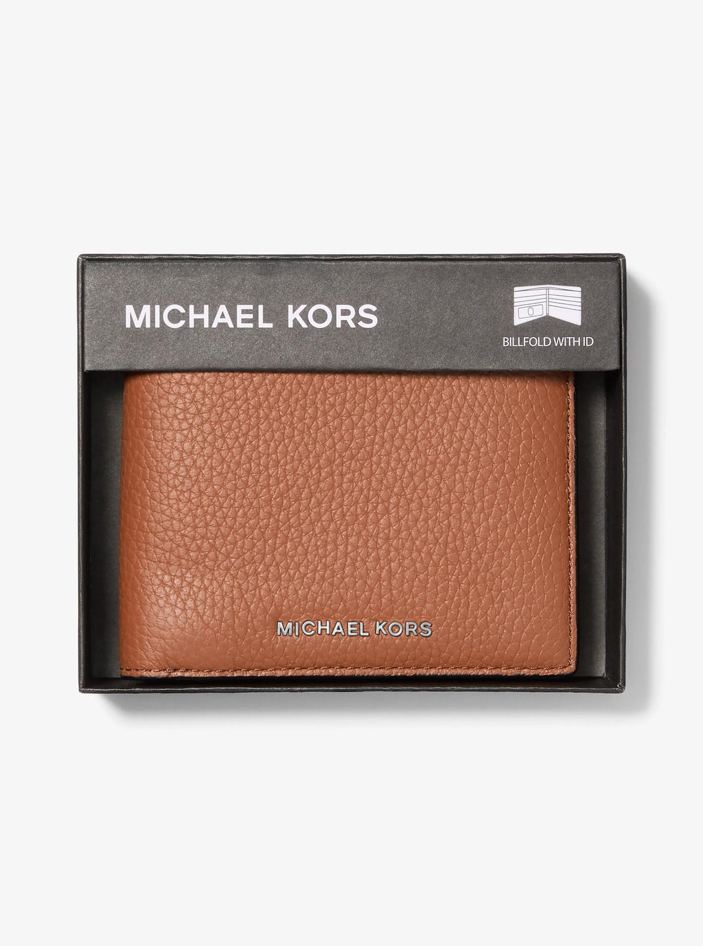 Michael Kors Hudson Pebbled Leather Billfold Wallet