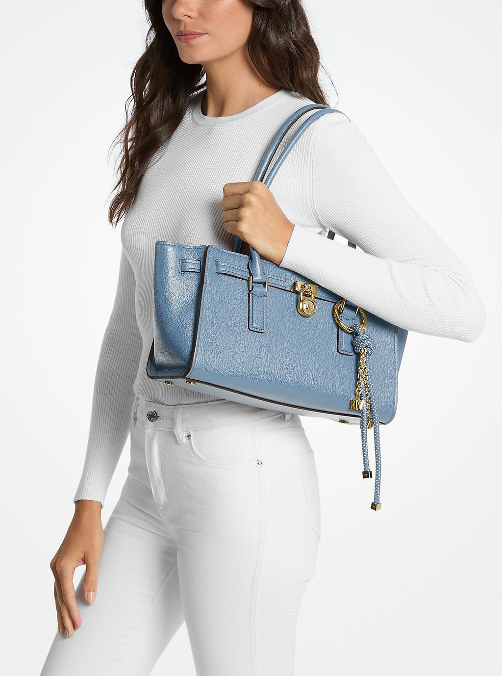 Michael Kors Hamilton Moderne Small Leather Satchel