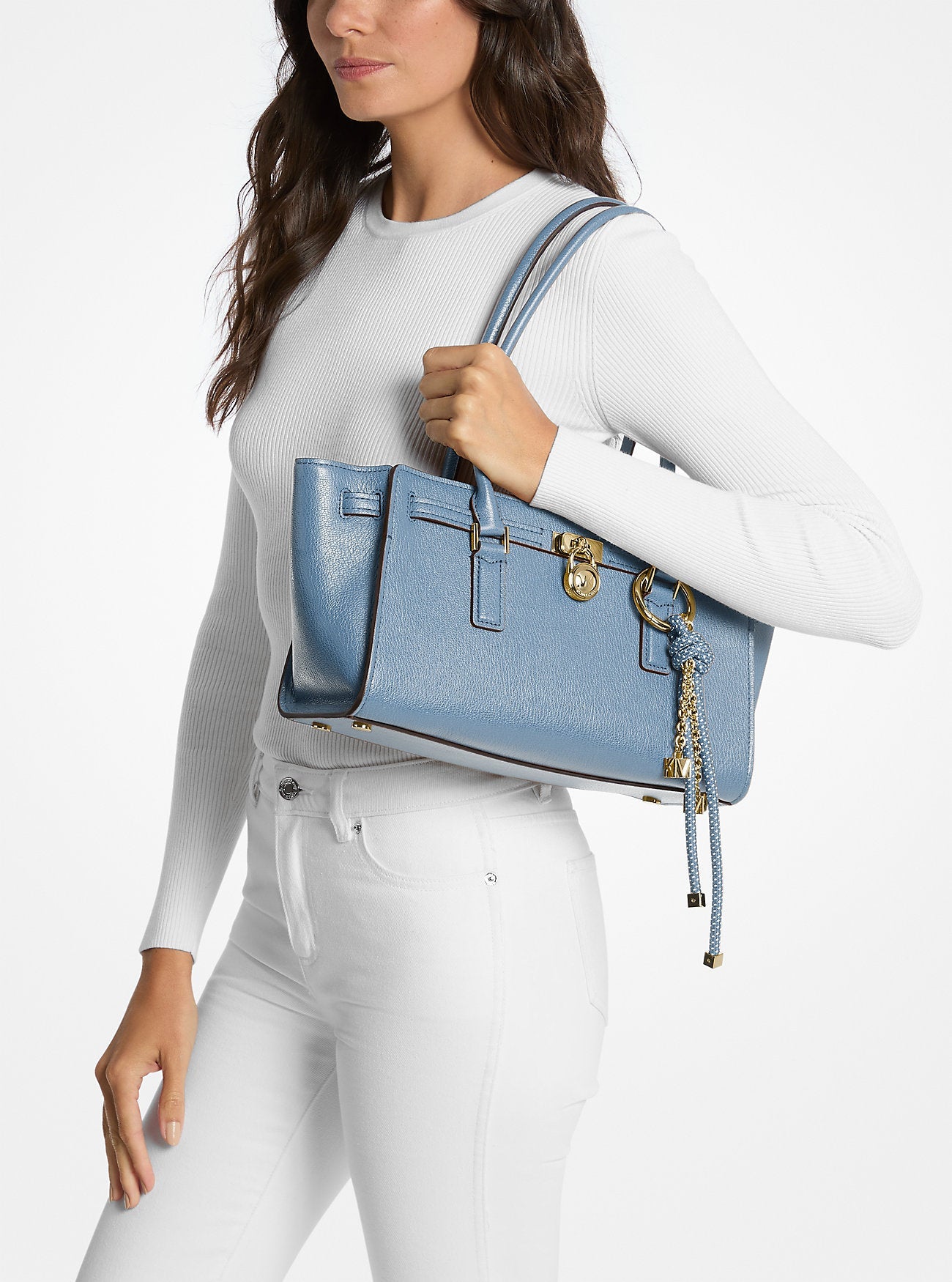 Michael Kors Hamilton Moderne Small Leather Satchel
