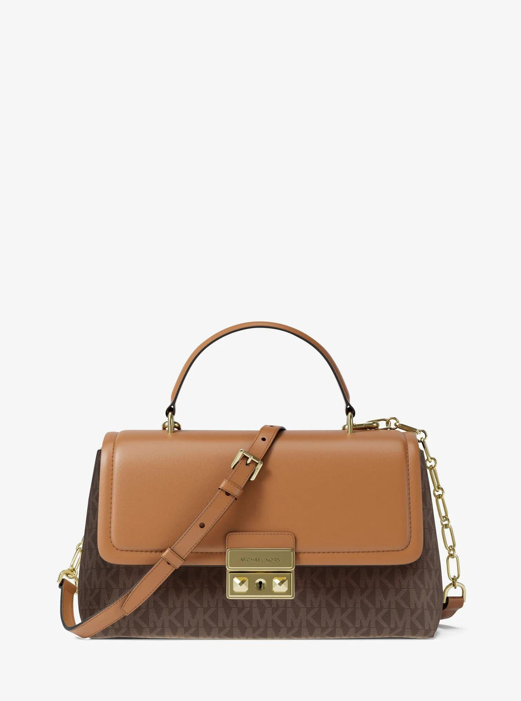 Michael Kors Tribeca Medium Signature Signature Logo Satchel