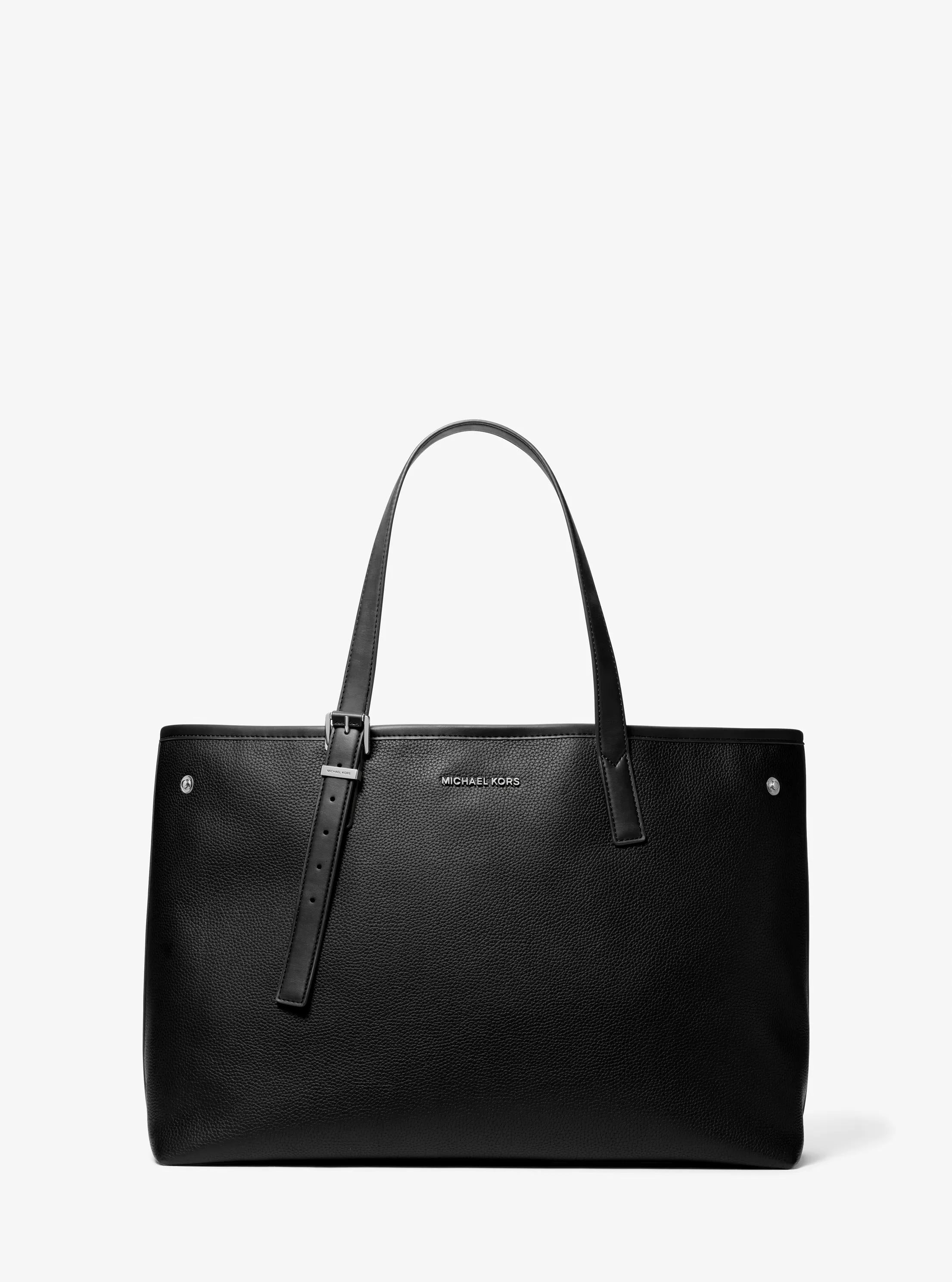 Michael Kors Hudson Medium Pebbled Leather Everyday Tote Bag Work Shoulder Bag