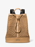 Michael Kors Whitley Medium Hand-Woven Backpack Travel School Bag