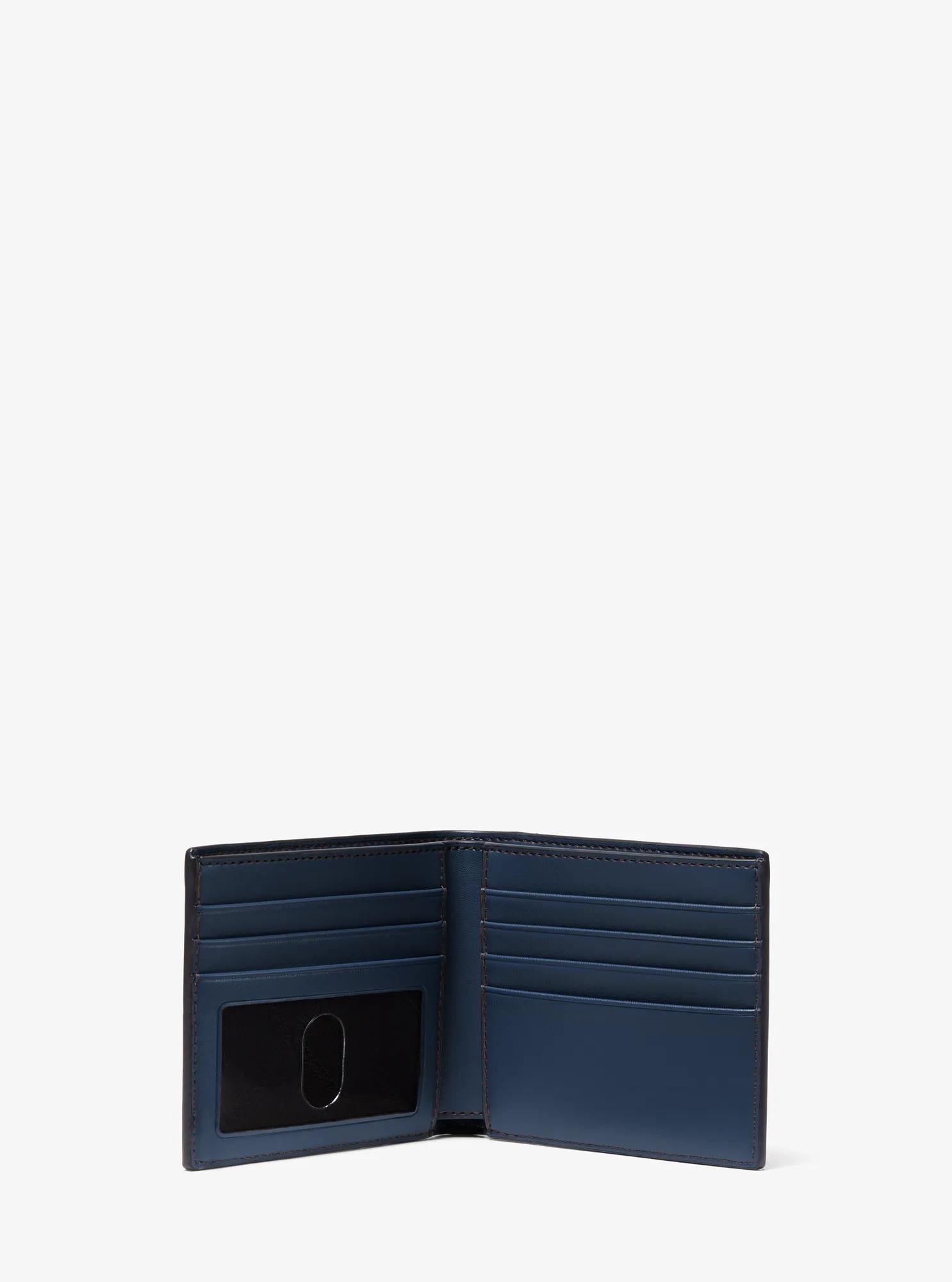 Michael Kors Hudson Pebbled Leather Billfold Wallet