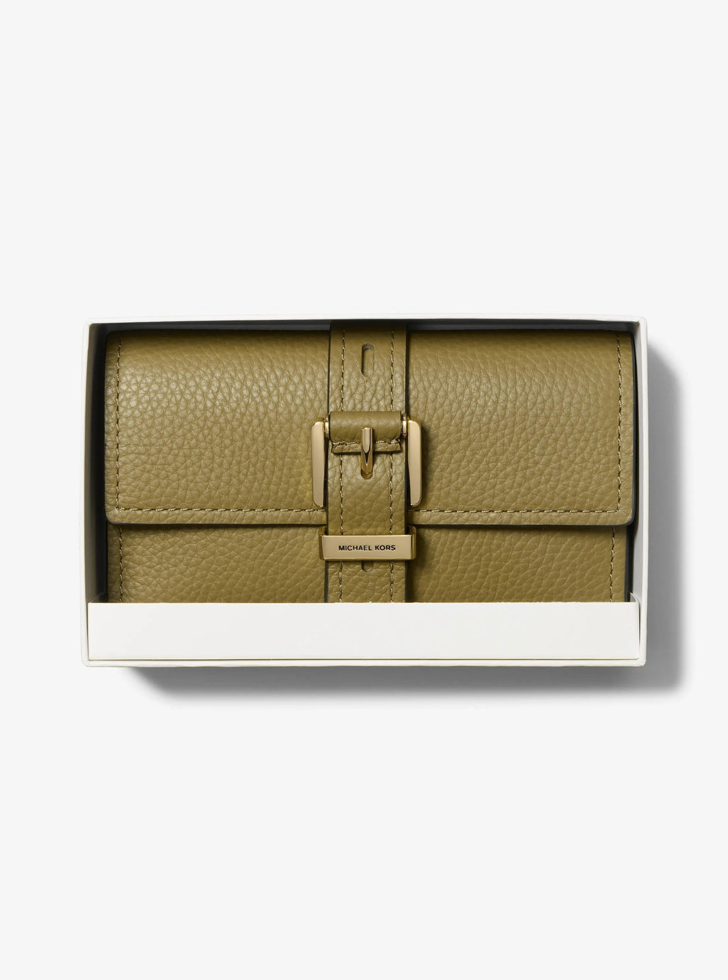 Michael Kors Nolita Medium Pebbled Leather Tri-Fold Wallet