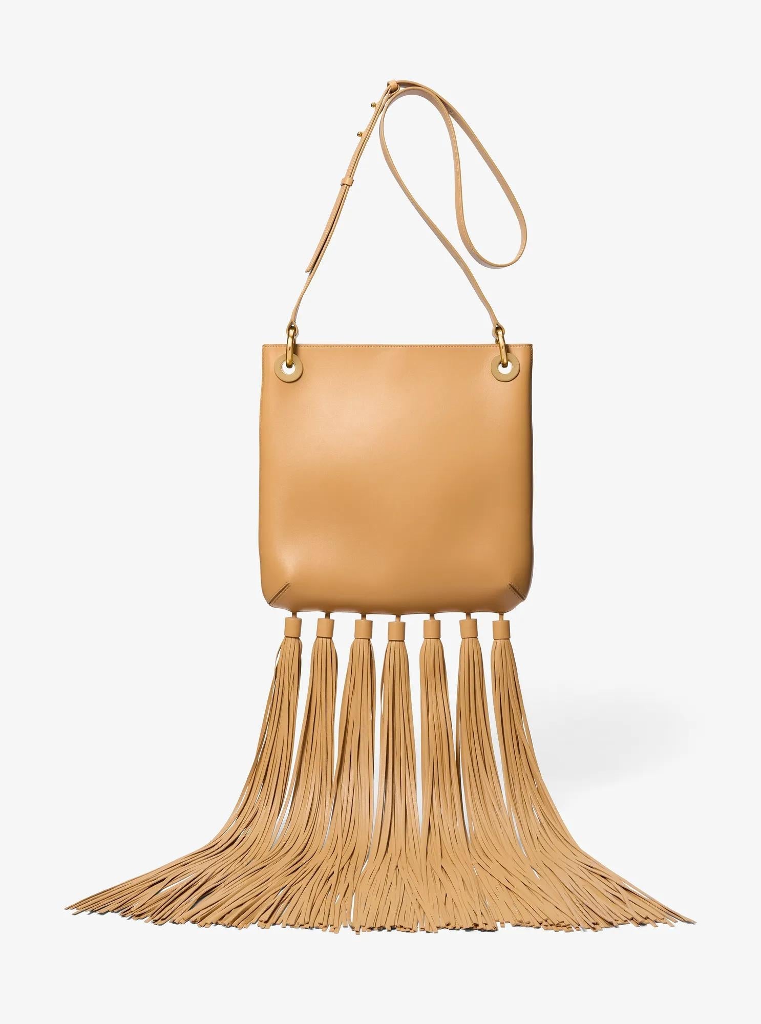Michael Kors Tate Medium Tassel Leather Crossbody Bag Bag