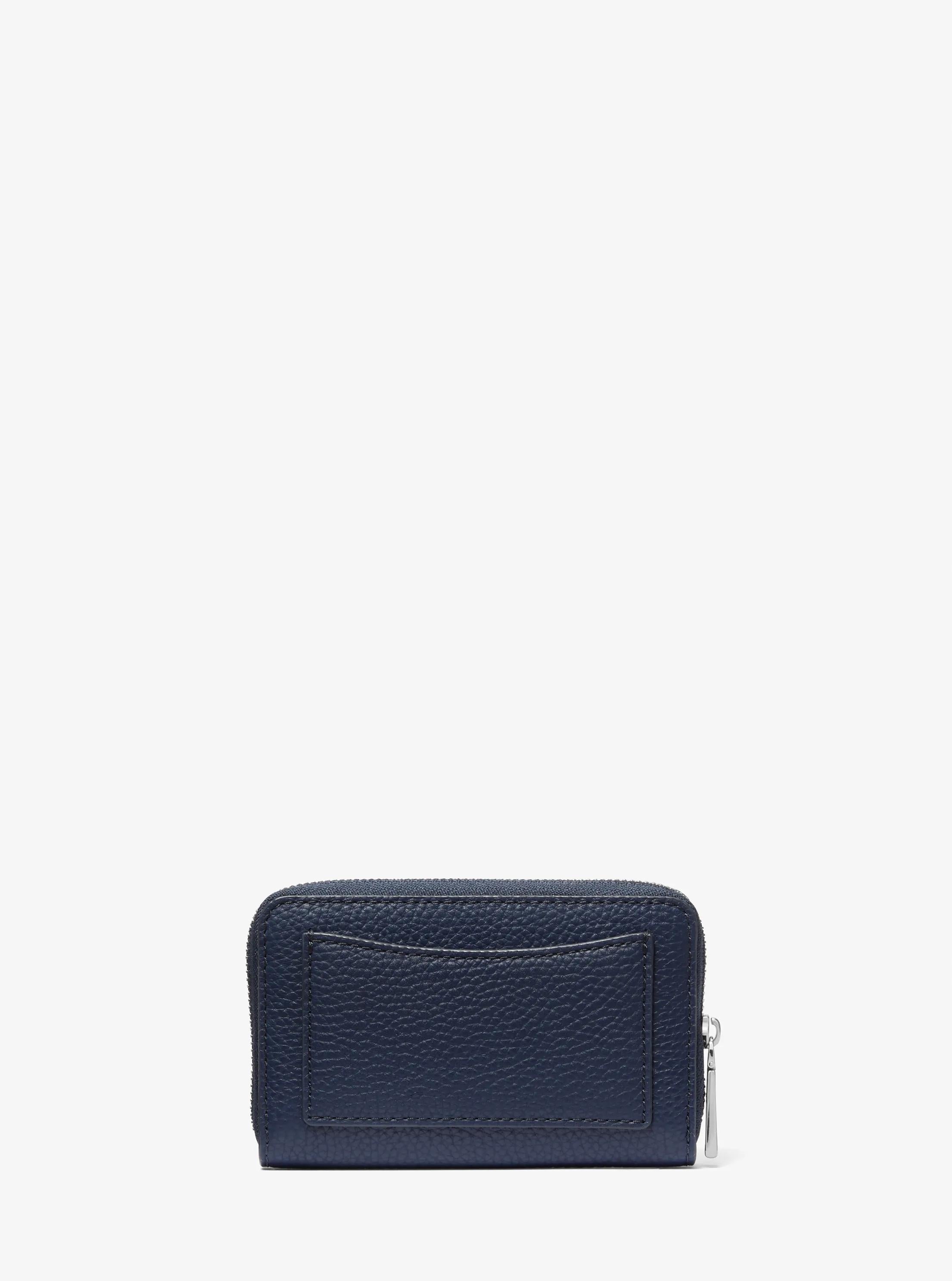Michael Kors Jet Set Small Studded Pebbled Leather Wallet