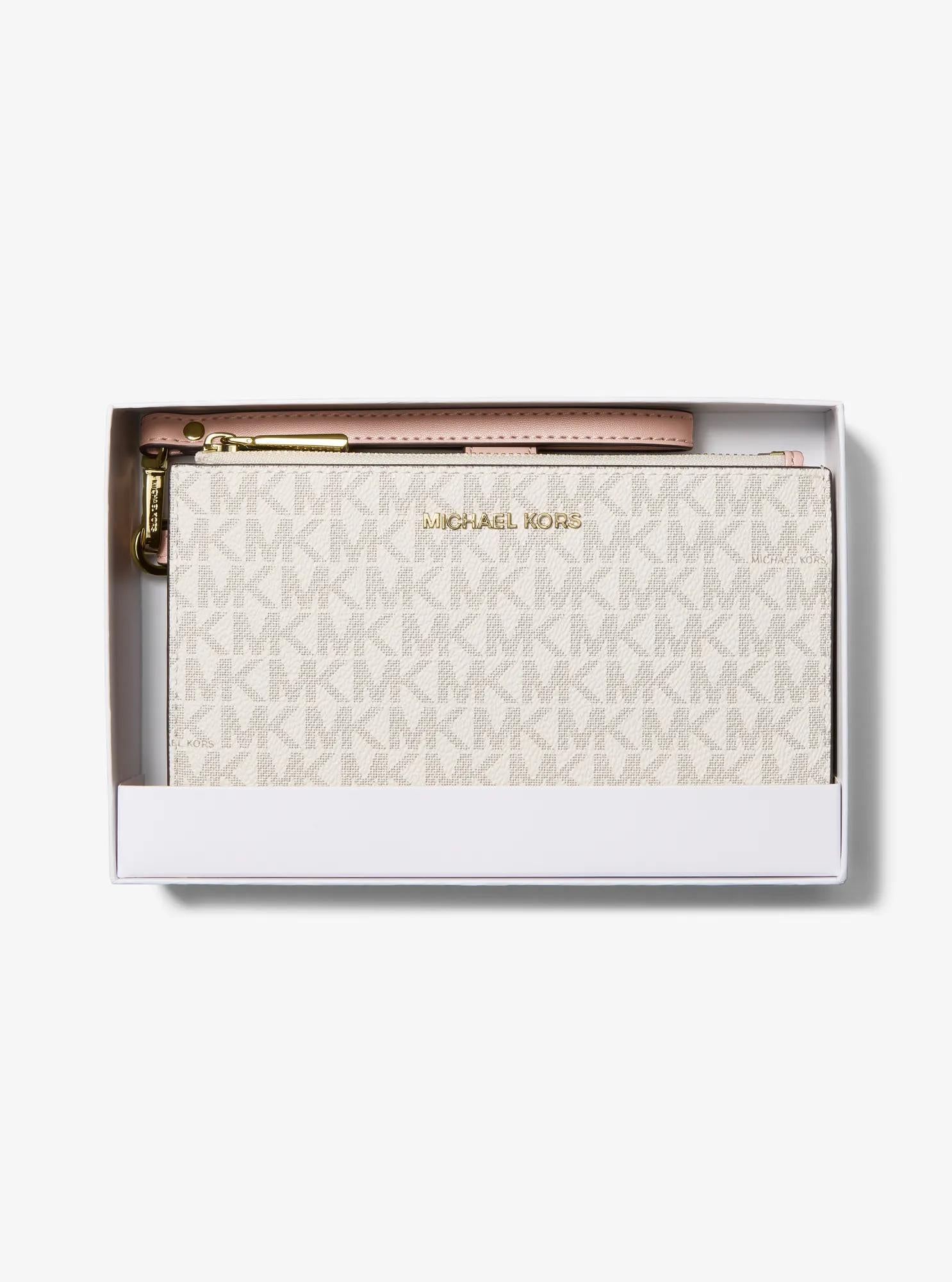 Michael Kors Adele Signature Logo Smartphone Wallet