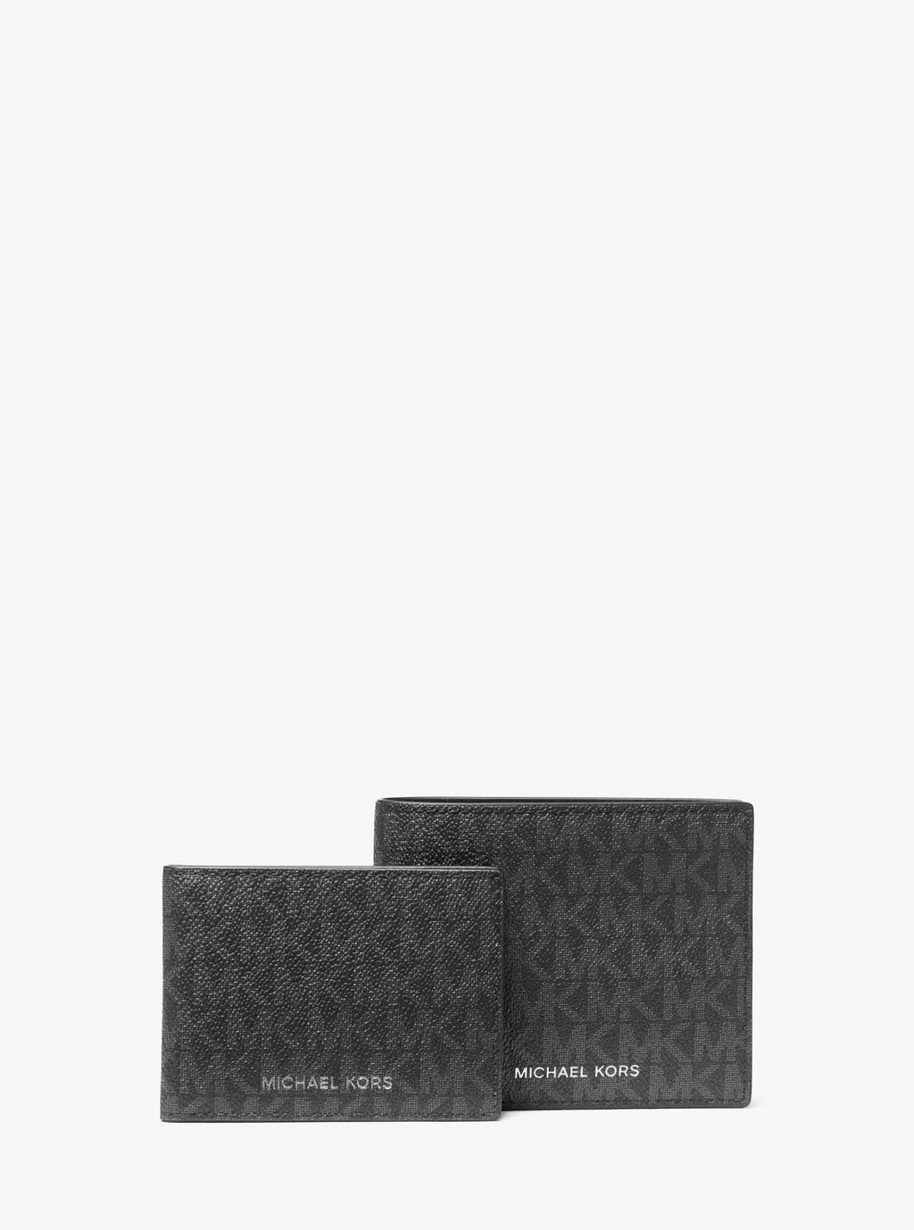 Michael Kors Harrison Signature Logo Billfold Wallet With Passcase