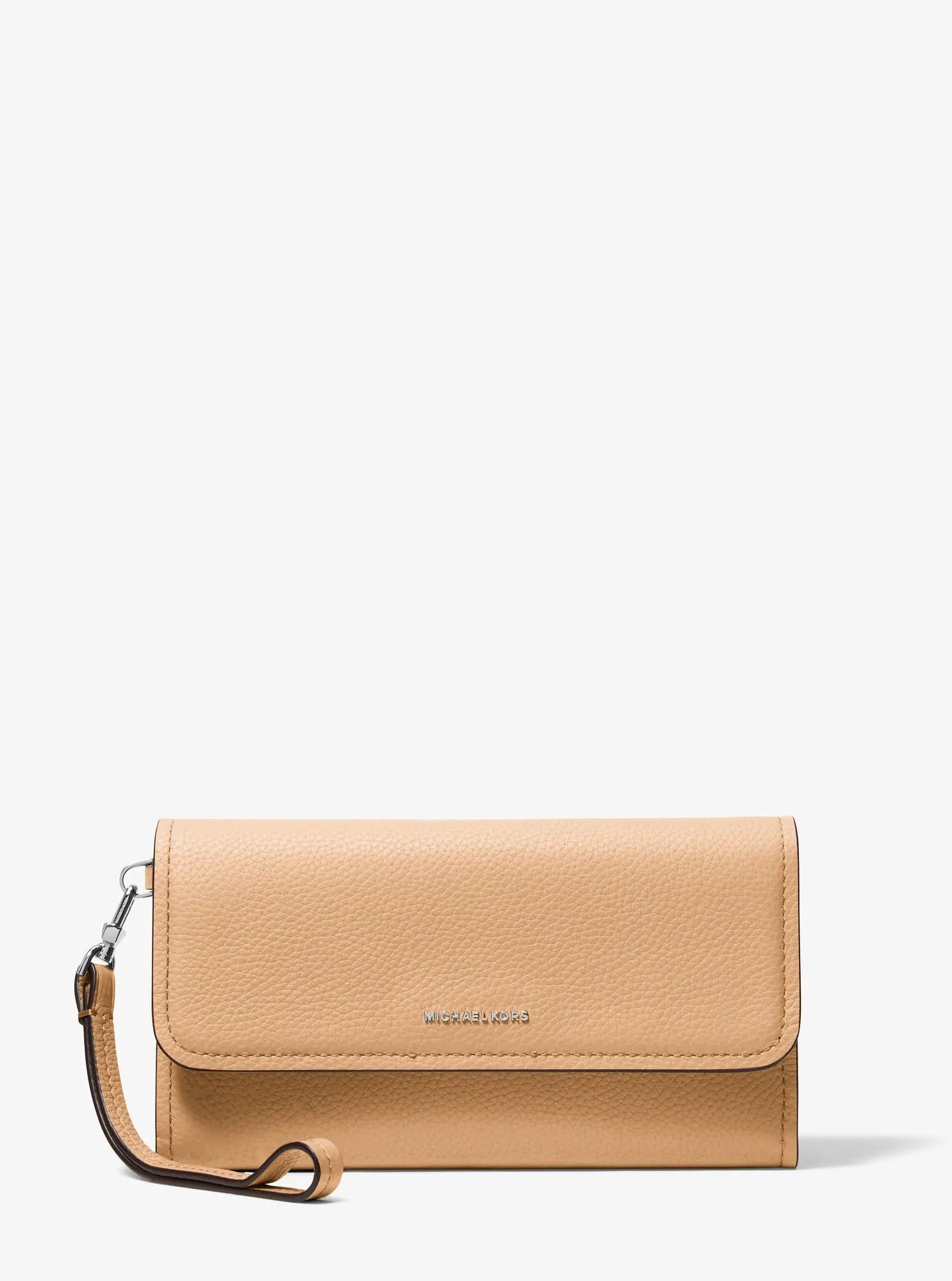 Michael Kors Jet Set Medium Pebbled Leather Convertible Wristlet