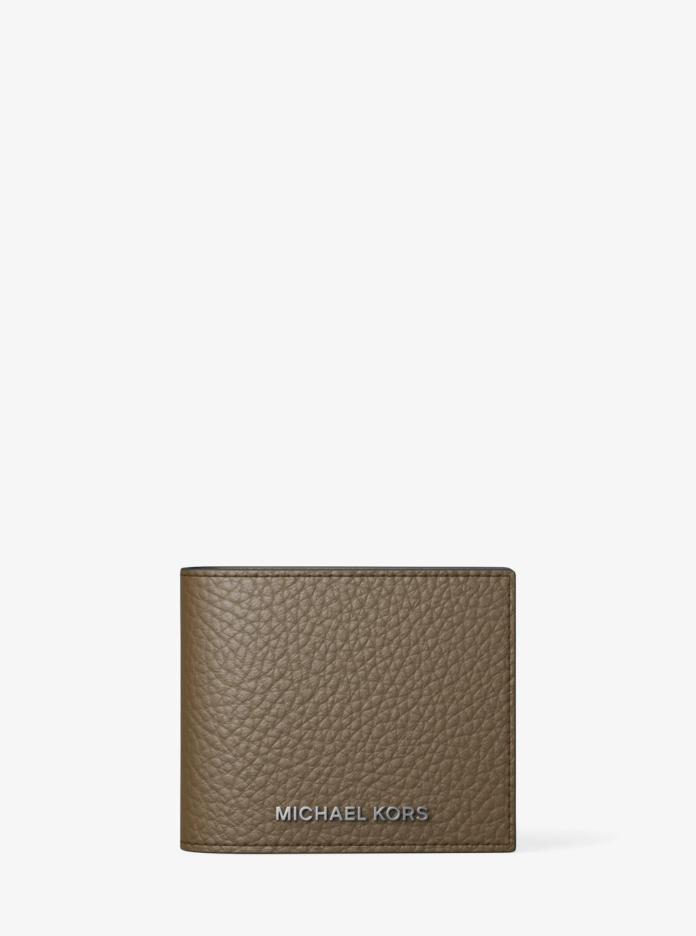 Michael Kors Hudson Pebbled Leather Billfold Wallet