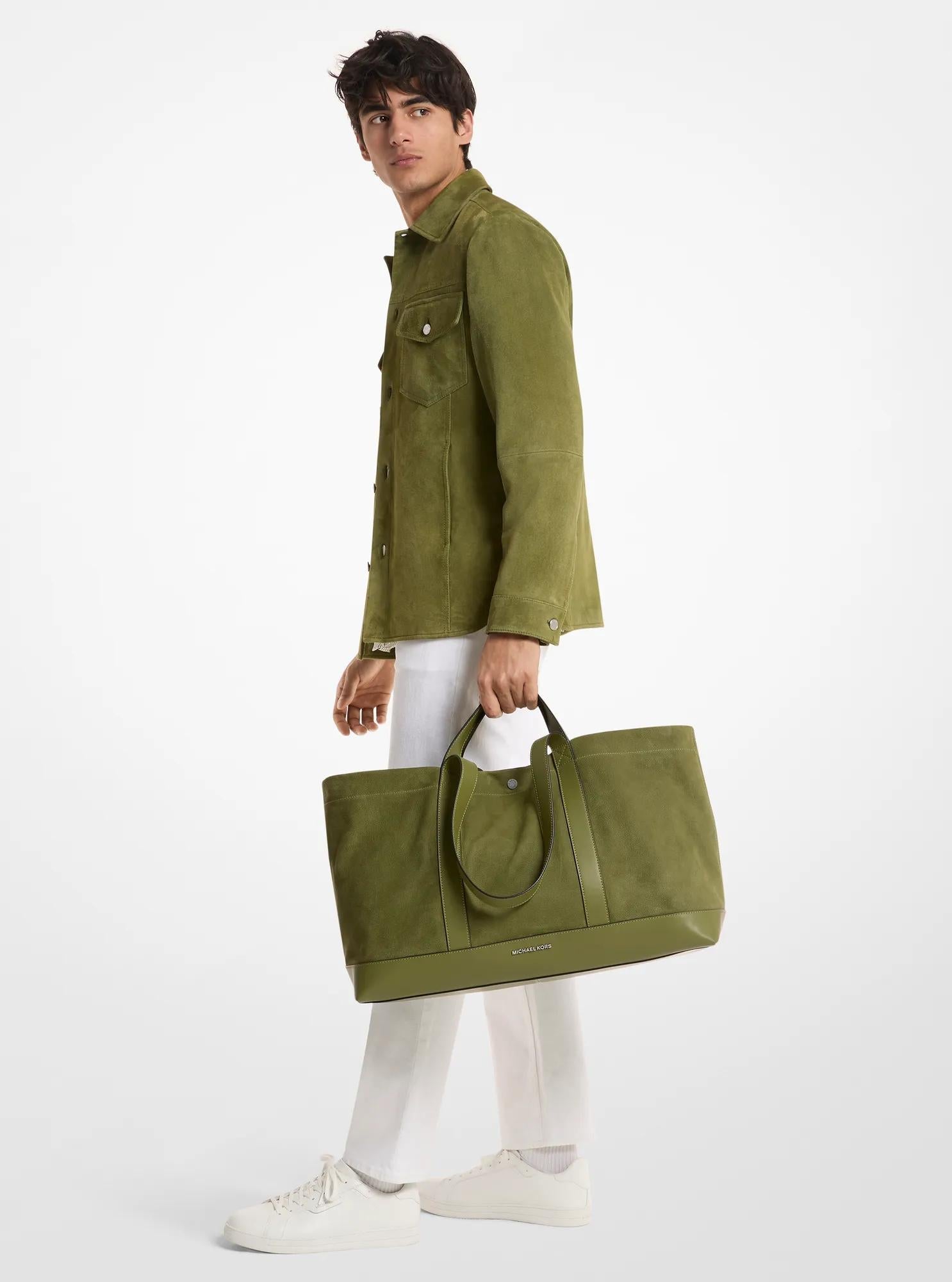 Michael Kors Whitley Medium Nubuck Tote Bag Work Shoulder Bag