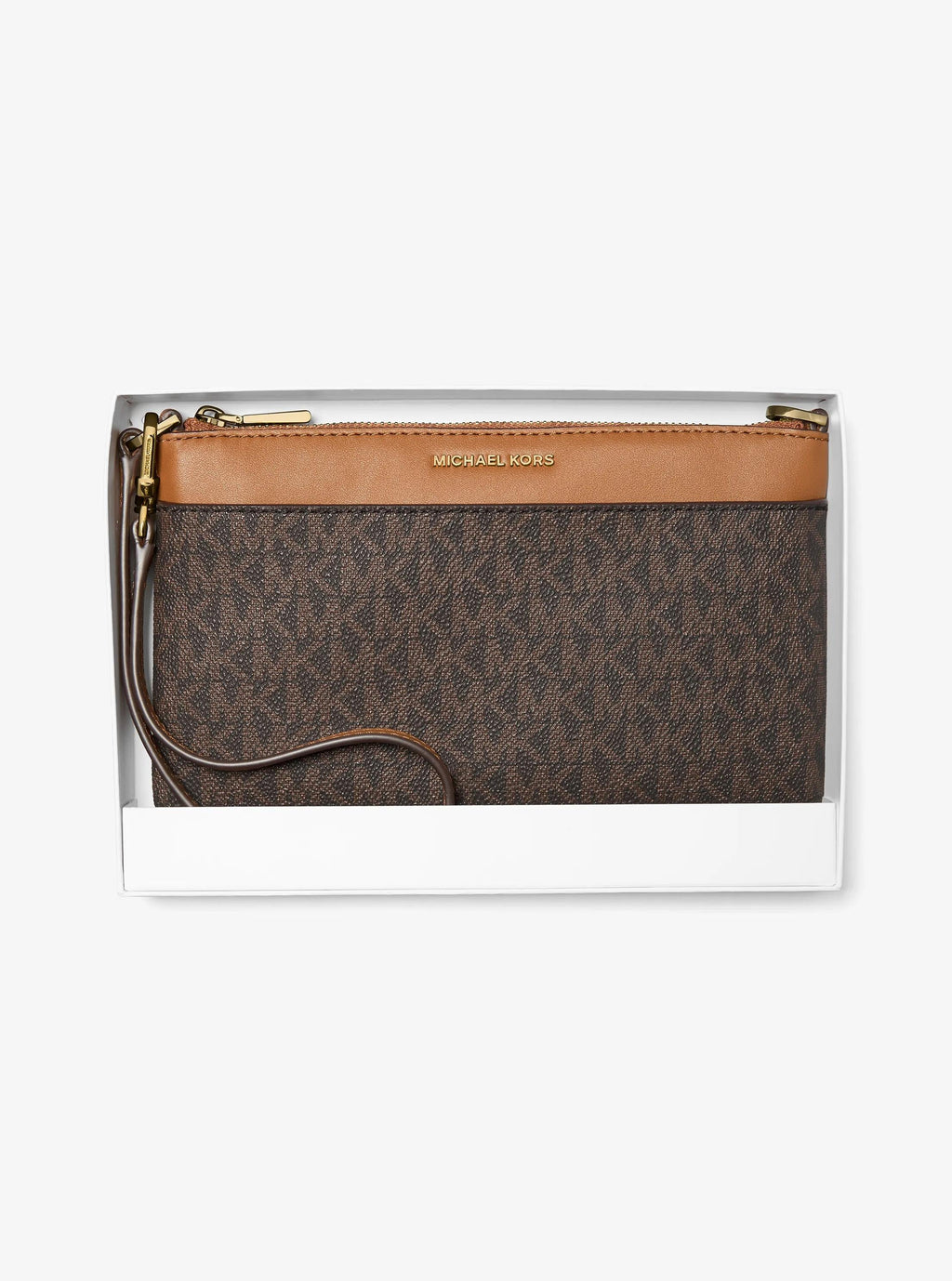 Michael Kors Jet Set Medium Signature Signature Logo Wristlet