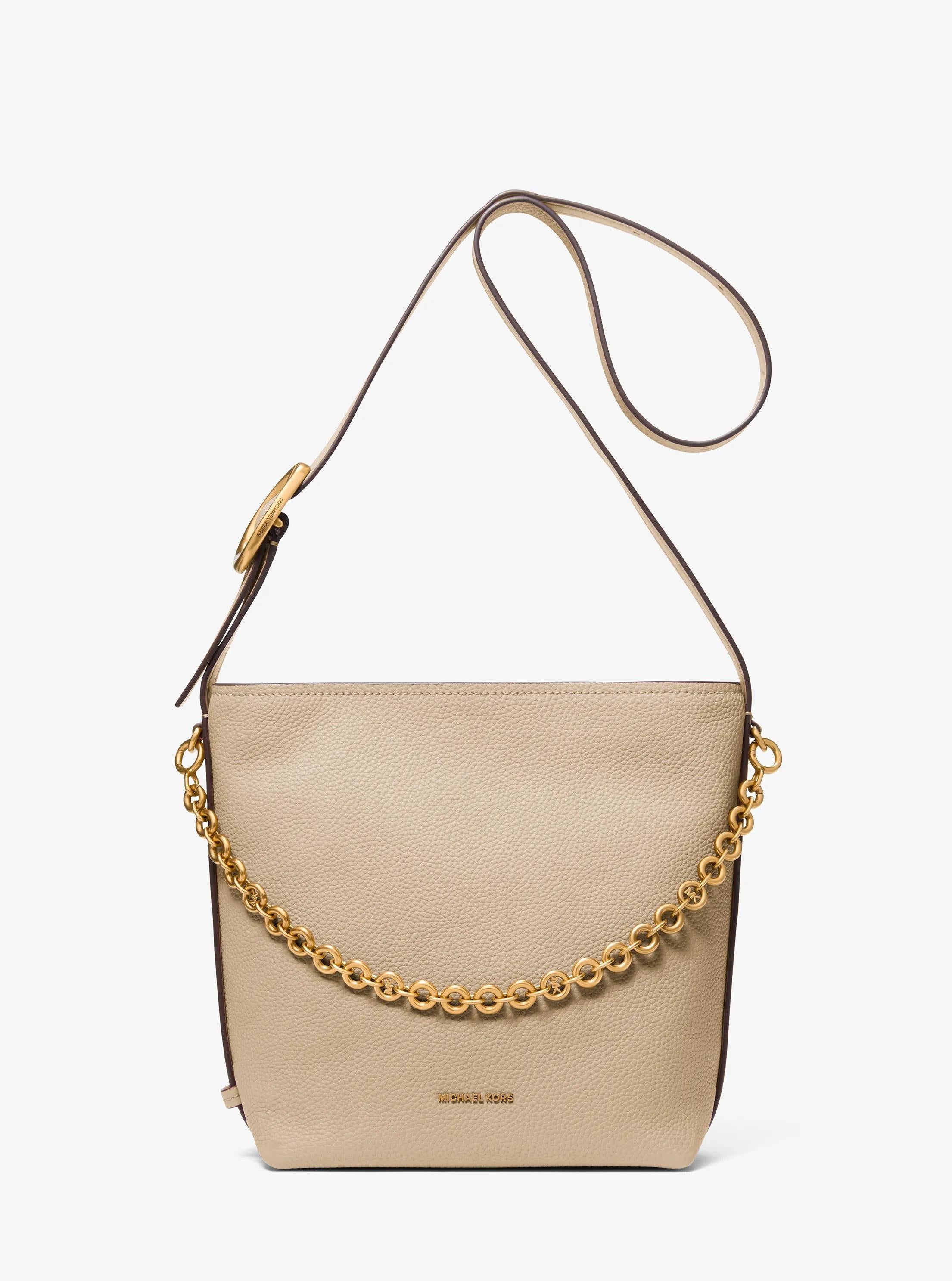 Michael Kors Nolita Small Pebbled Leather Bucket Tote Bag Work Shoulder Bag