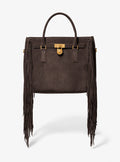 Michael Kors Hamilton Moderne Large Fringed Suede Satchel