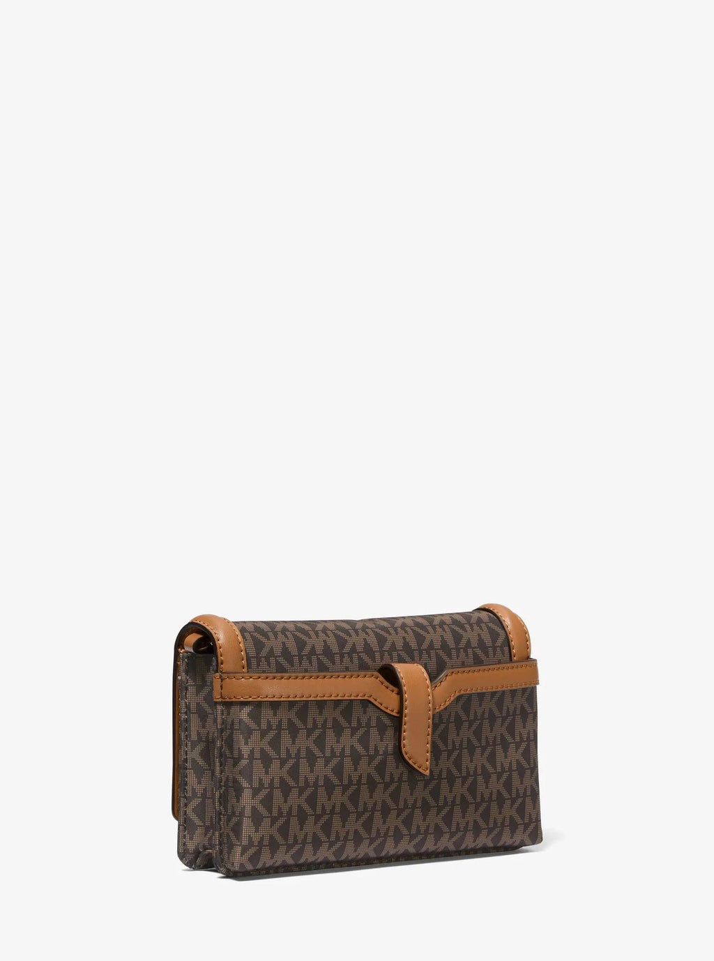 Michael Kors Jet Set Small Signature Logo Print Woven Phone Crossbody Bag Bag Bag