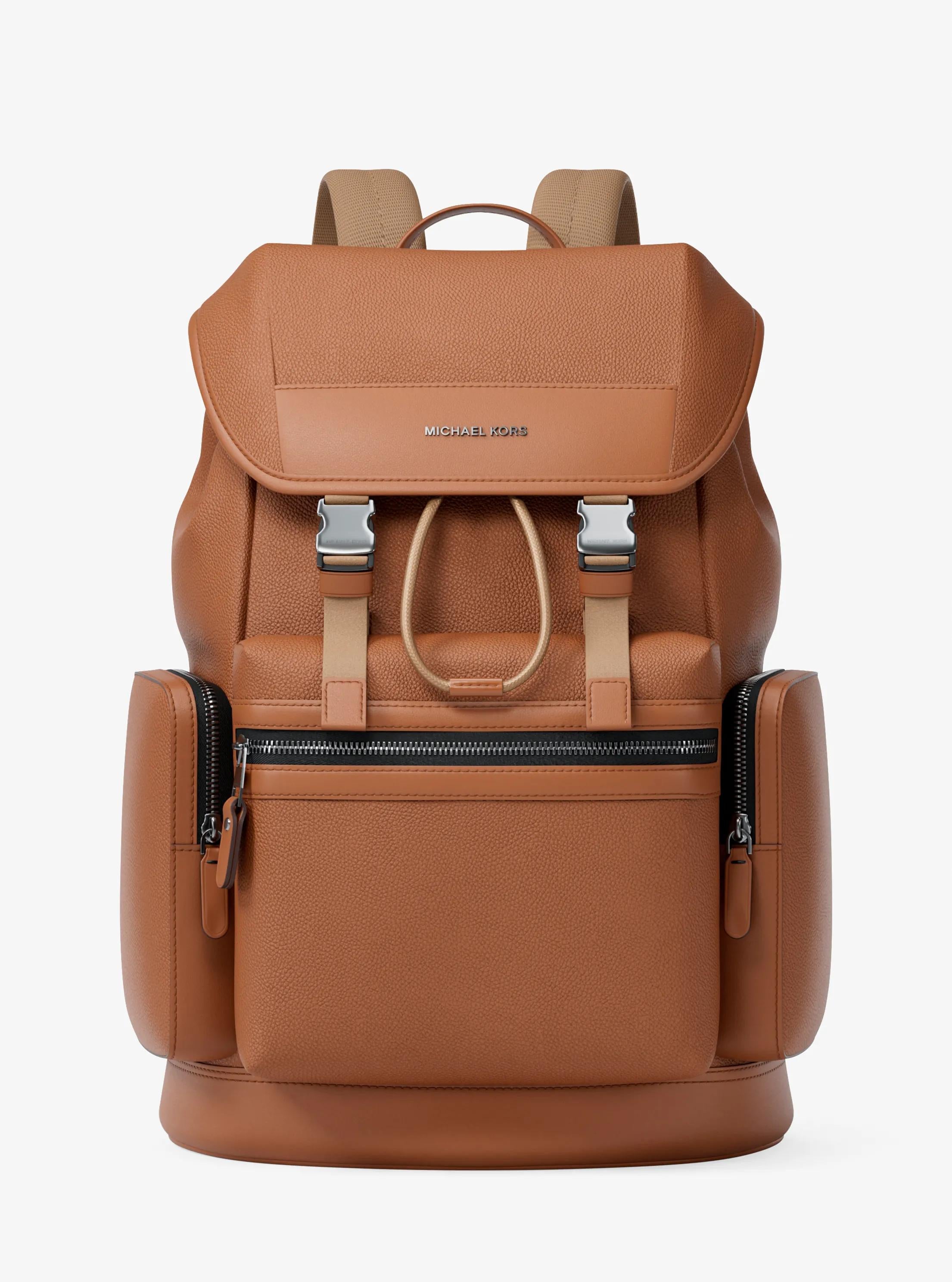 Michael Kors Jet Set Pebbled Leather Backpack Travel School Bag