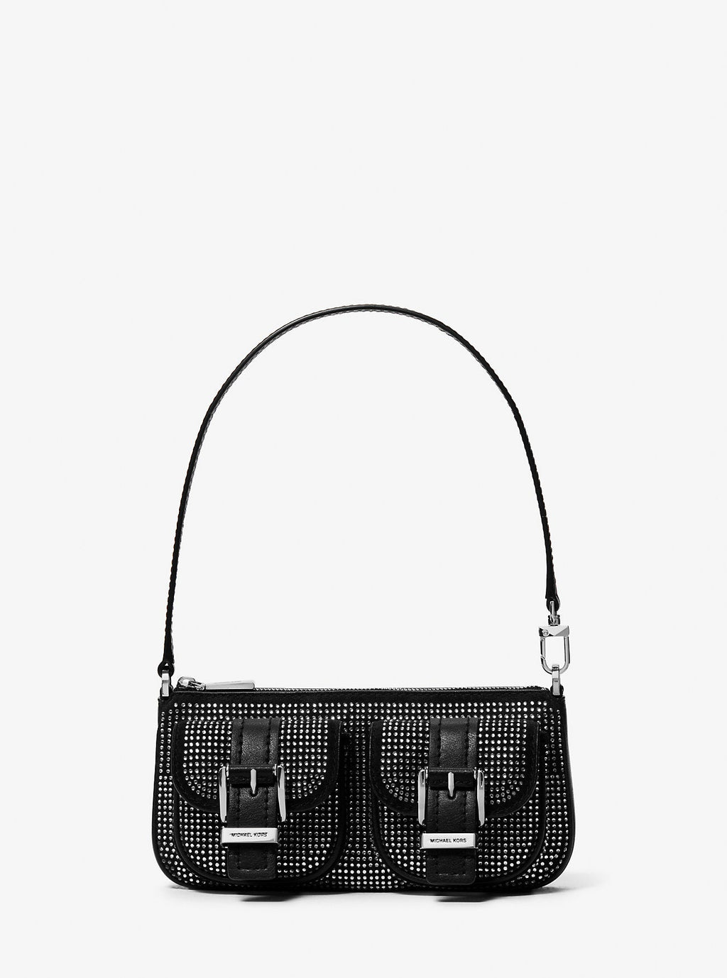 Michael Kors Zoe Small Embellished Suede Pochette