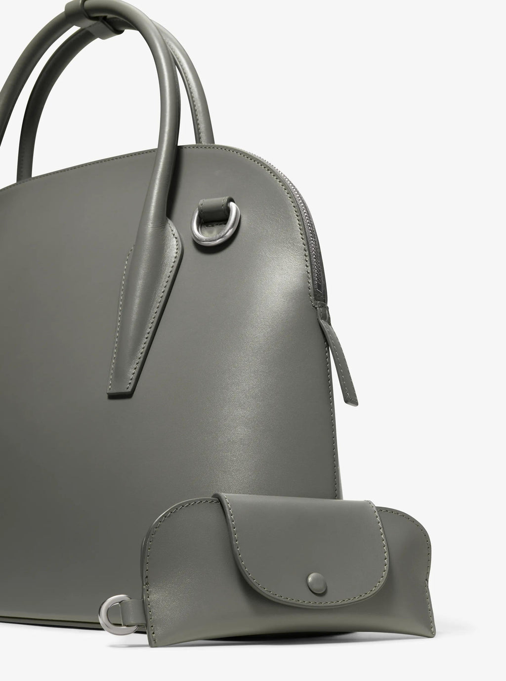 Michael Kors Kaitlin Large Leather Dome Satchel