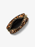 Michael Kors Jet Set Small Leopard Print Calf Hair Camera Crossbody Bag Bag