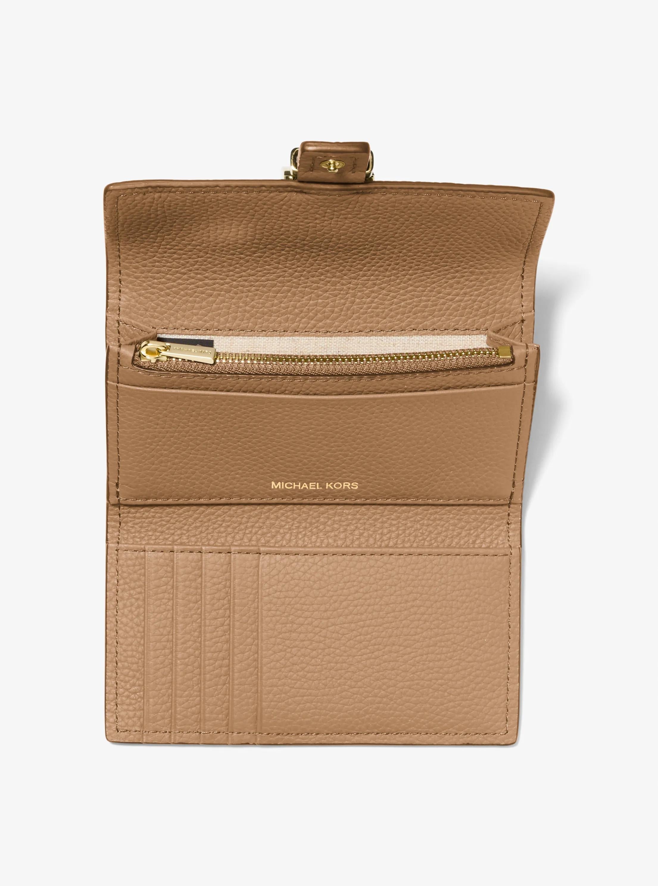 Michael Kors Nolita Medium Pebbled Leather Tri-Fold Wallet