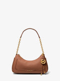 Michael Kors Nolita Medium Whipstitched Pebbled Leather Chain Pochette
