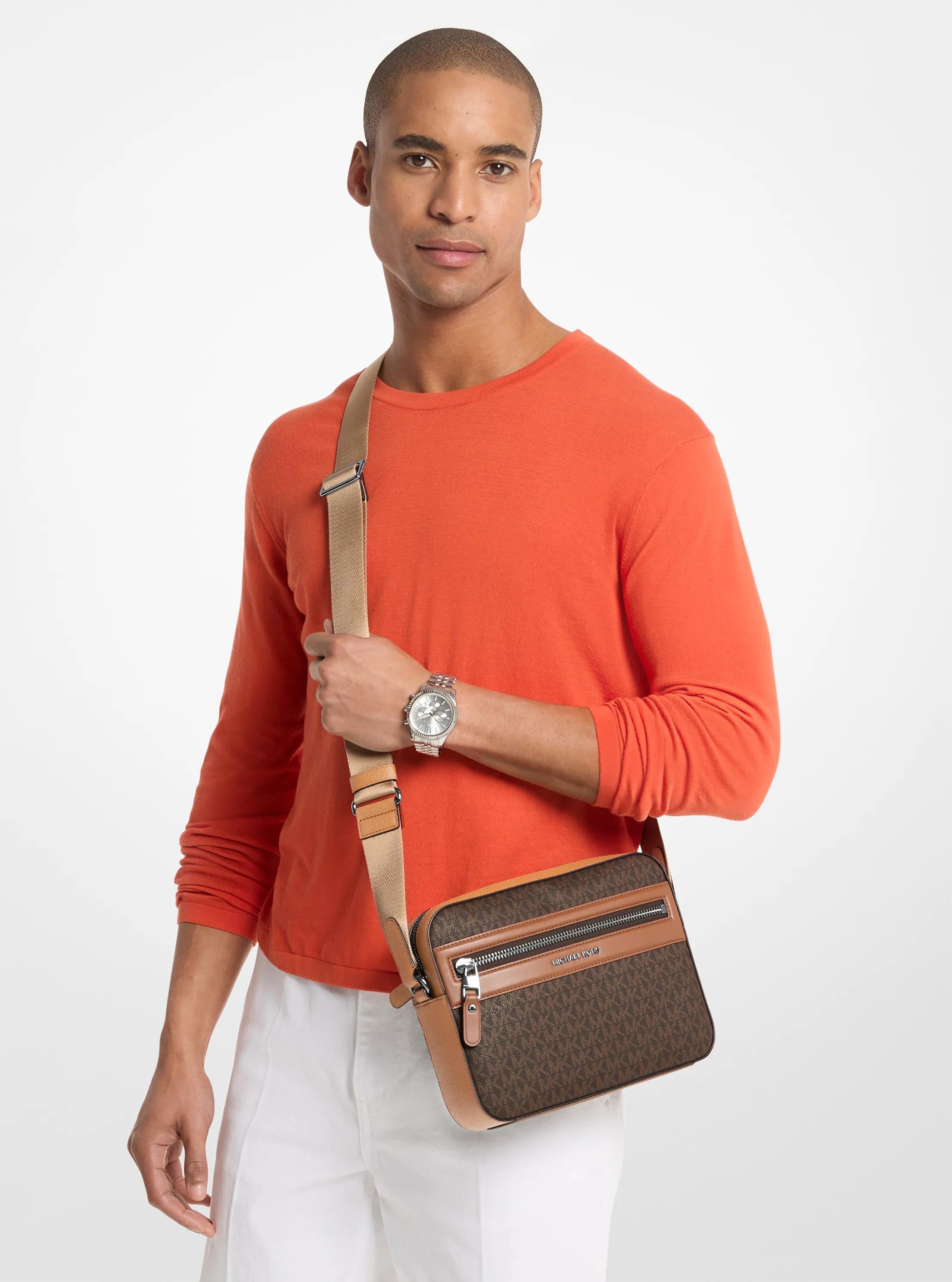 Michael Kors Jet Set Signature Signature Logo Crossbody Bag Bag