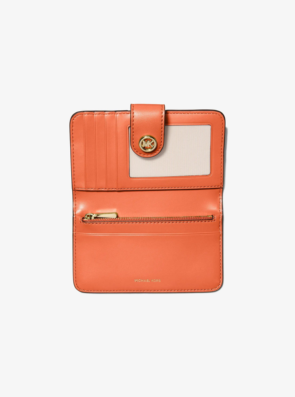 Michael Kors MK Pop Charm Medium Pebbled Leather Wallet