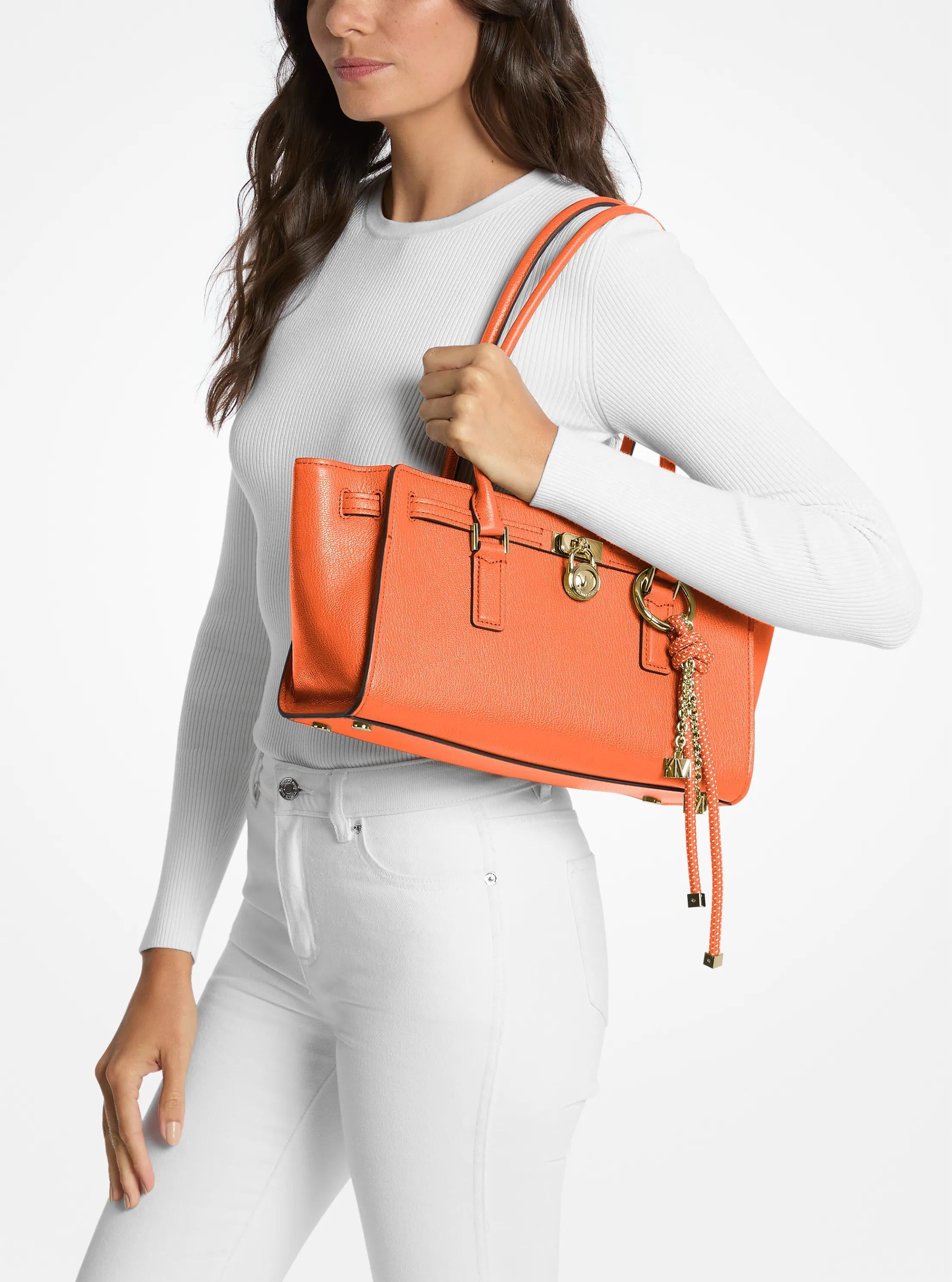 Michael Kors Hamilton Moderne Small Leather Satchel