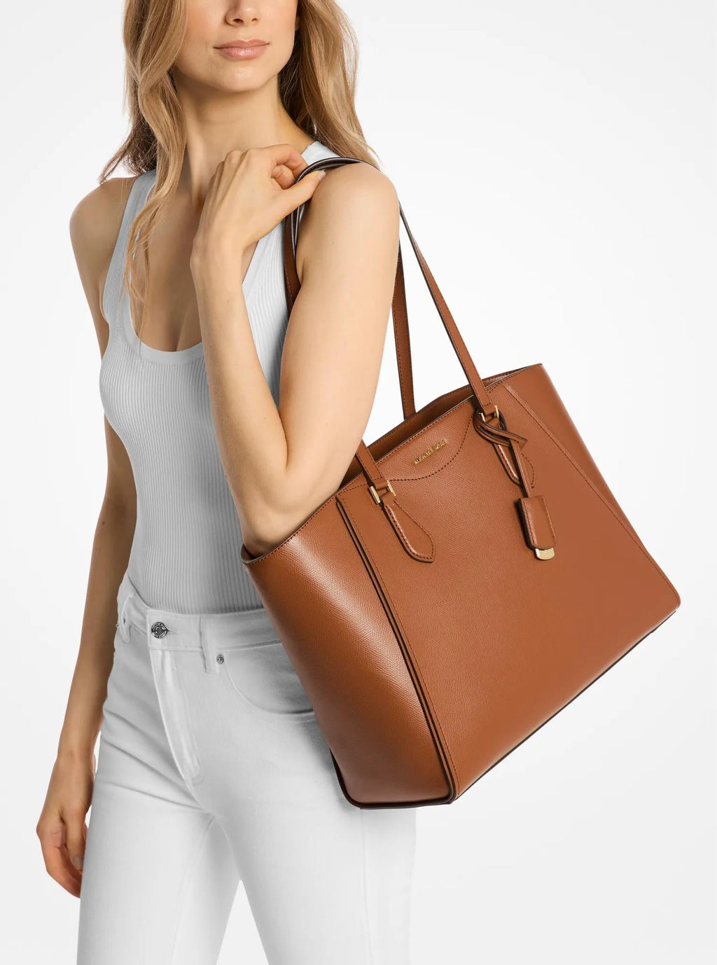 Michael Kors Taryn Large Leather Tote Bag Work Shoulder Bag