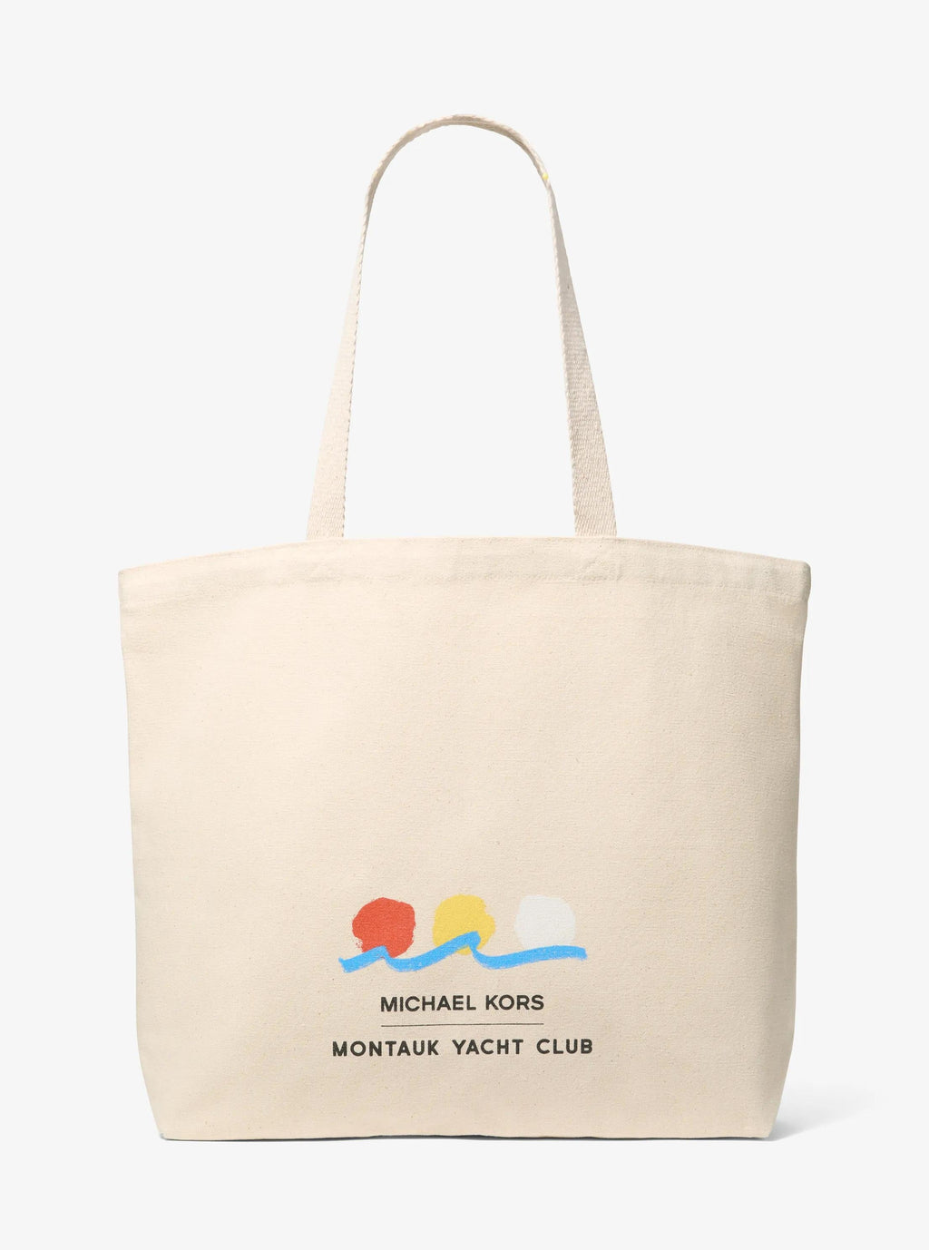 Michael Kors x Montauk Yacht Club Cotton Canvas Tote Bag Work Shoulder Bag