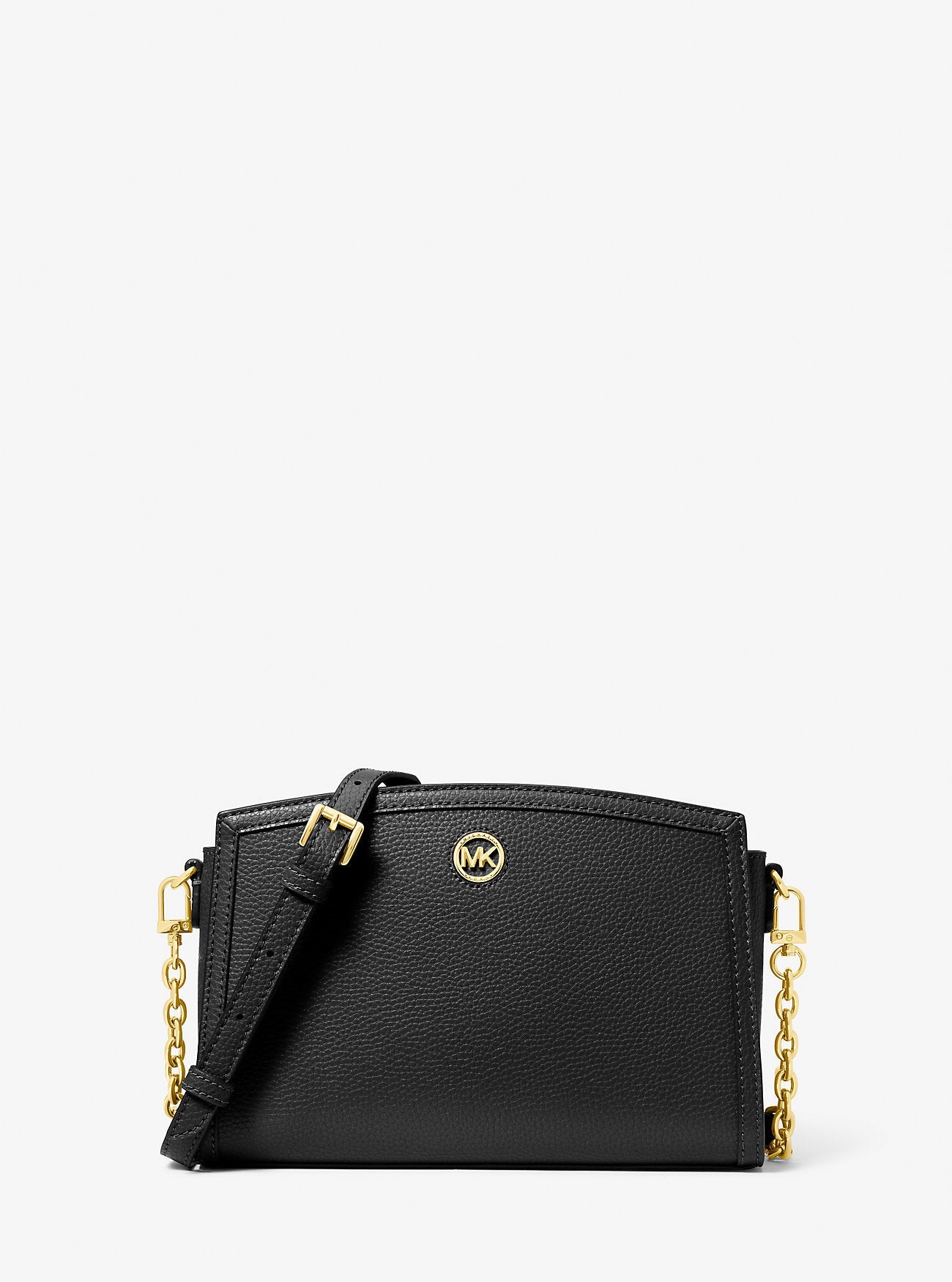 Michael Kors Chantal Large Pebbled Leather Crossbody Bag Bag