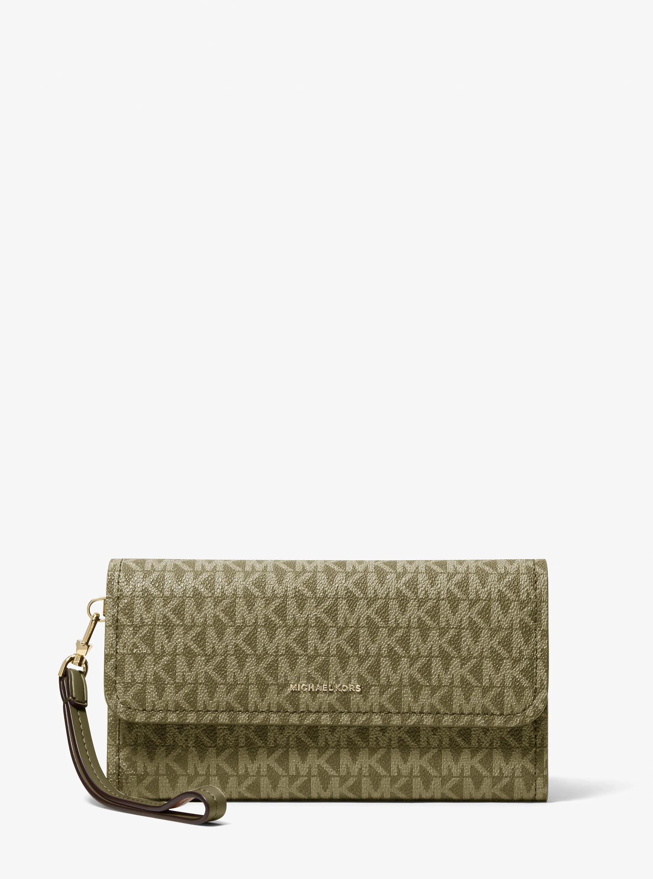 Michael Kors Jet Set Medium Signature Signature Logo Convertible Wristlet