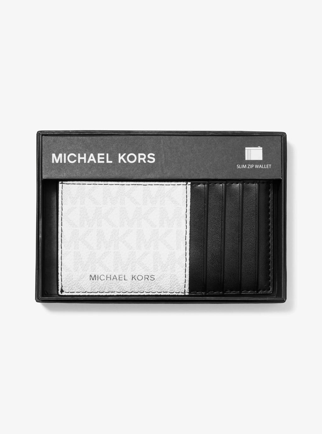 Michael Kors Cooper Slim Signature Signature Logo Zip Wallet