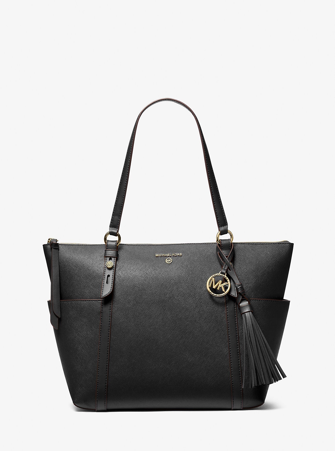 Michael Kors Sullivan Large Saffiano Leather Top-Zip Tote Bag Work Shoulder Bag