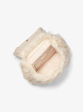 Michael Kors Quinn Medium Faux Fur Backpack Travel School Bag