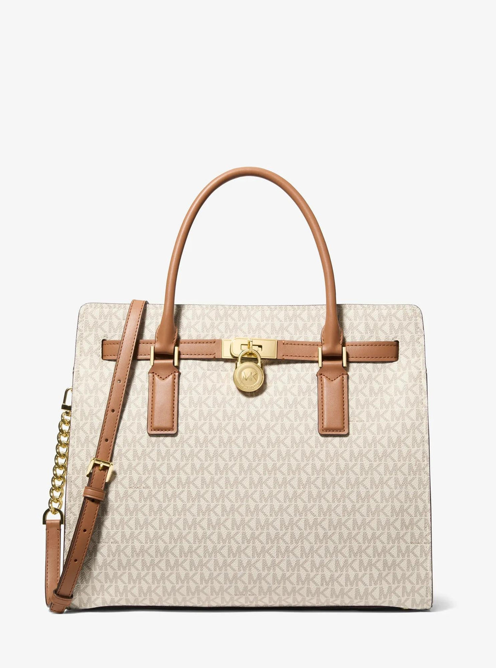 Michael Kors Hamilton Moderne Large Signature Signature Logo Satchel