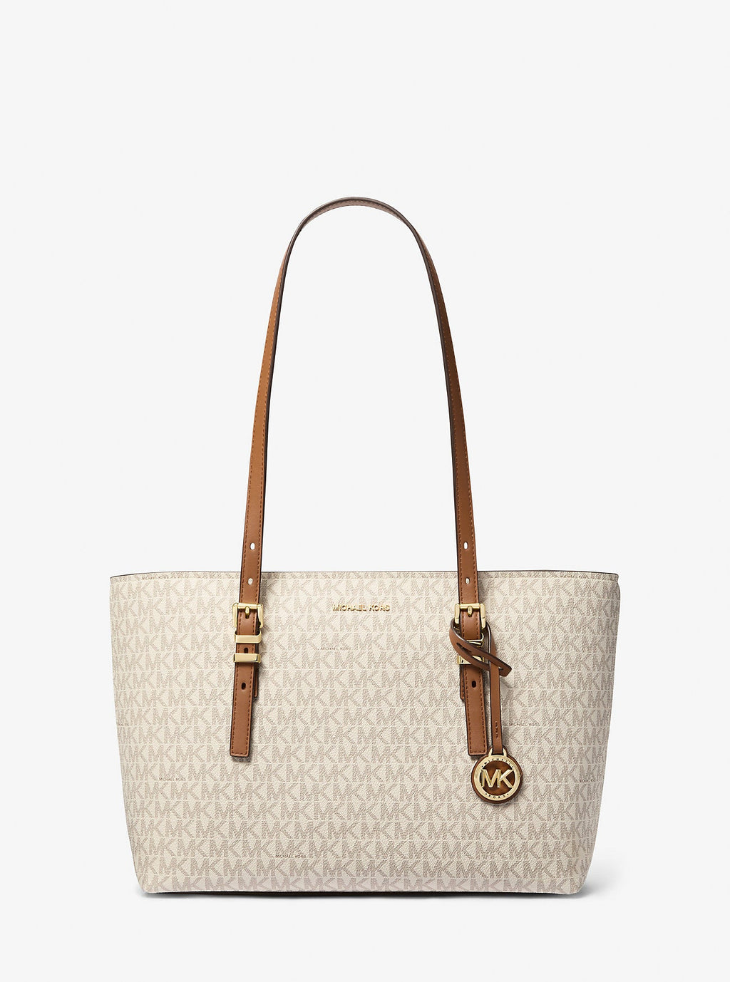 Michael Kors Quinn Medium Signature Signature Logo and Leather Tote Bag Work Shoulder Bag