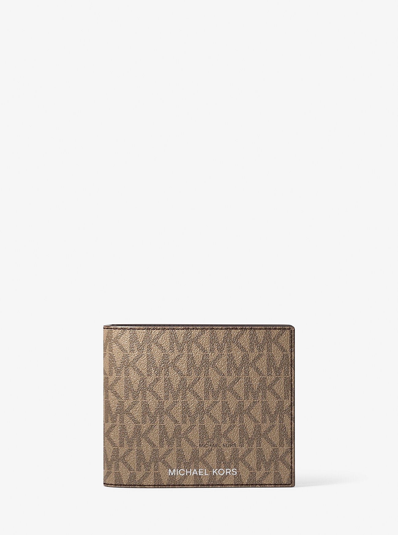 Michael Kors Harrison Signature Logo Billfold Wallet With Passcase