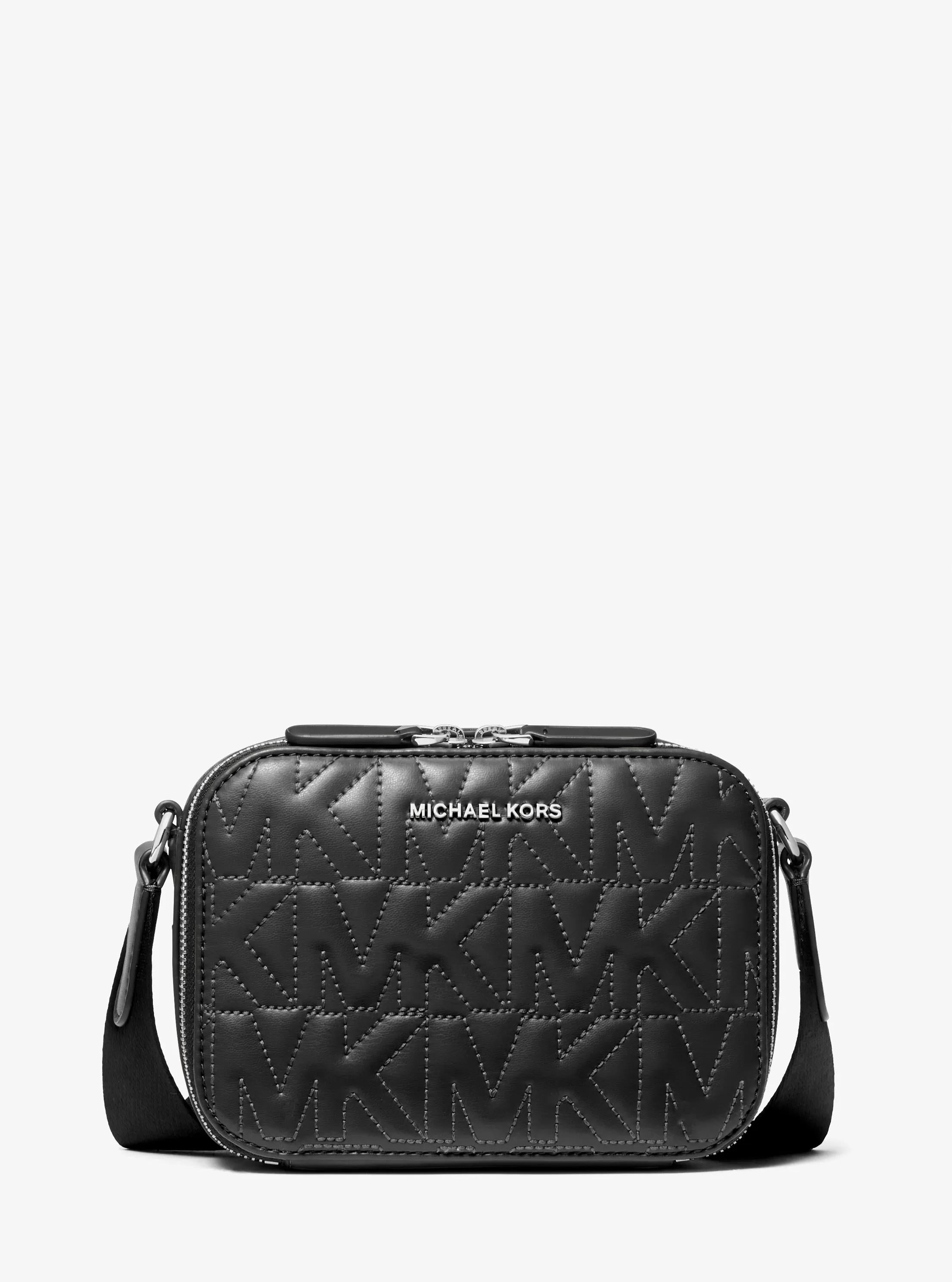 Michael Kors Hudson Signature Logo Embossed Crossbody Bag Bag