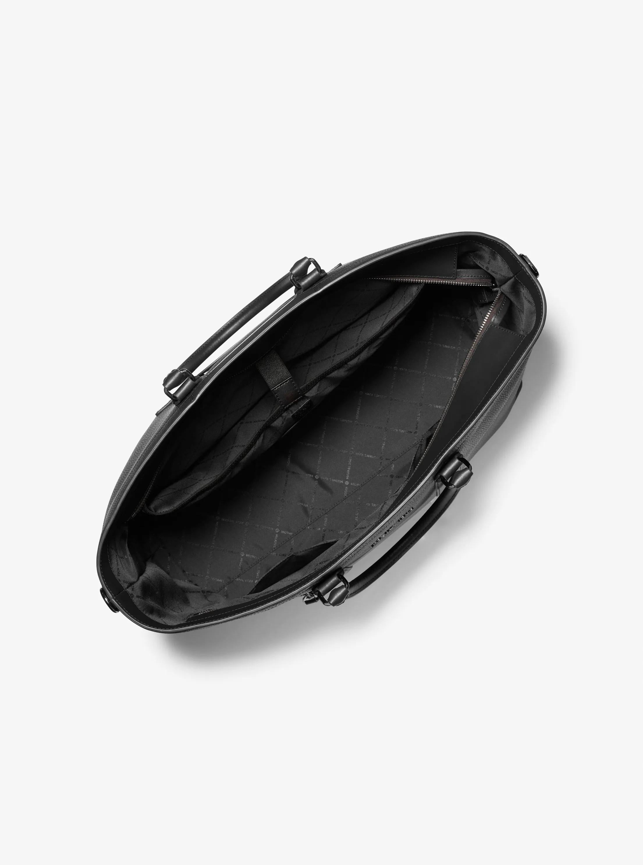 Michael Kors Hudson Pebbled Leather Tote Bag Work Shoulder Bag