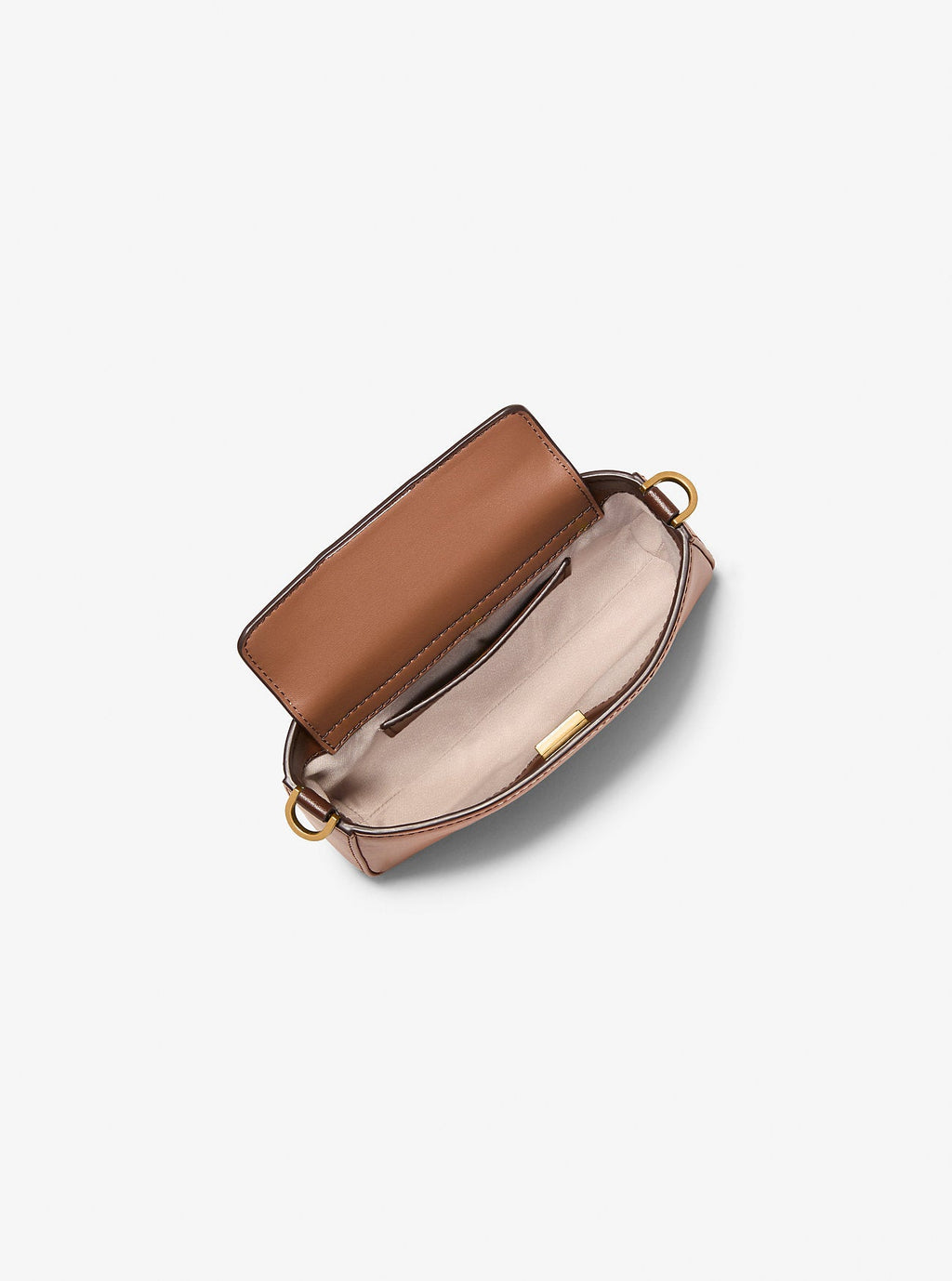 Michael Kors Bryant Small Burnished Leather Convertible Pochette