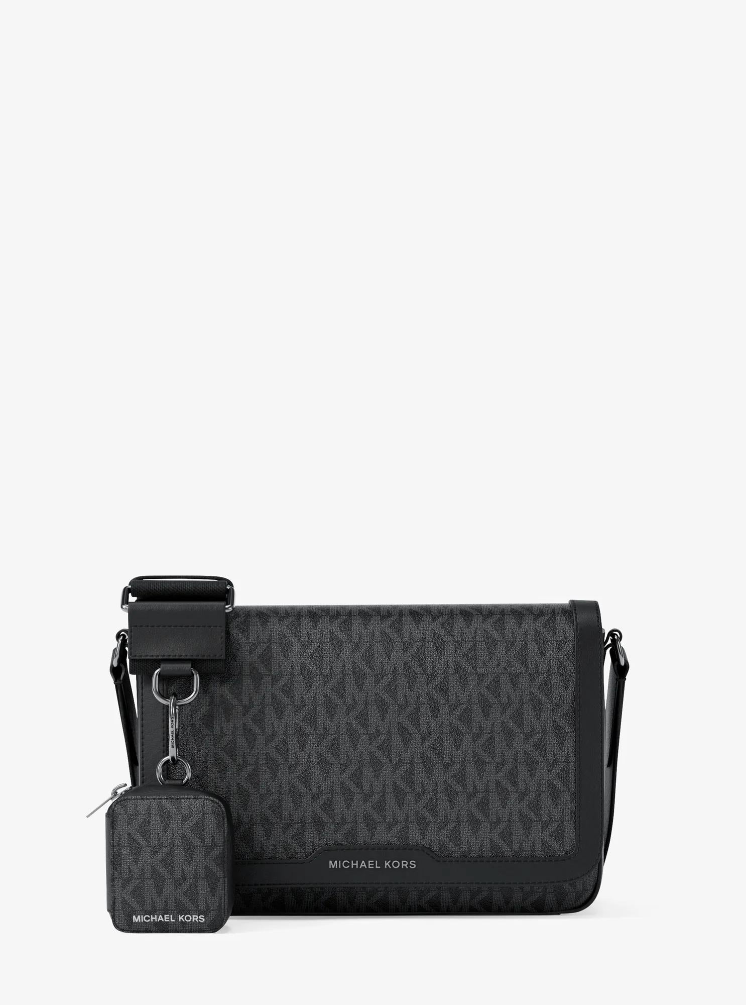Michael Kors Hudson Mini Signature Signature Logo Crossbody Bag Bag With Airpod Case for Apple Airpods Pro