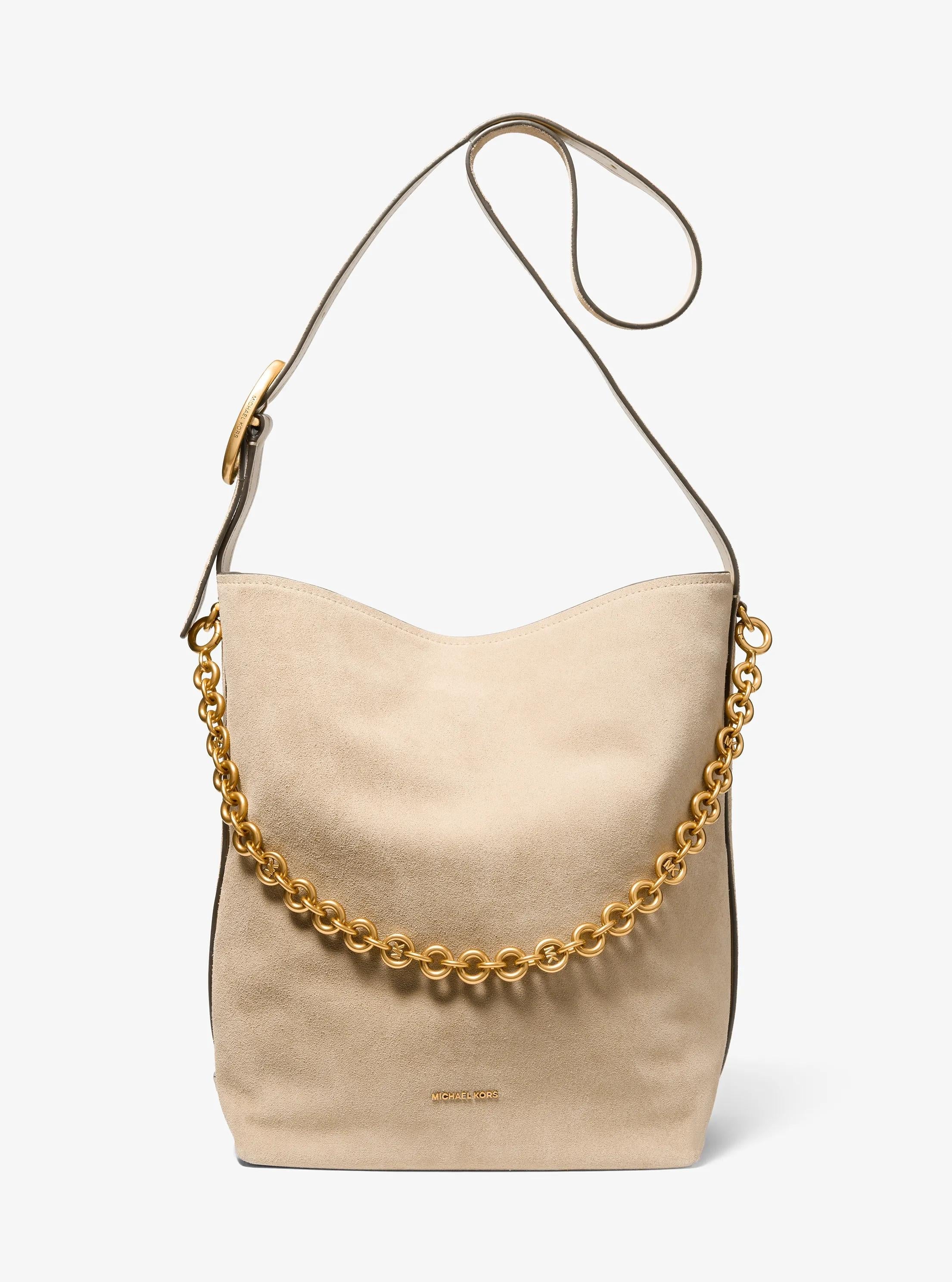 Michael Kors Nolita Large Suede Bucket Tote Bag Work Shoulder Bag